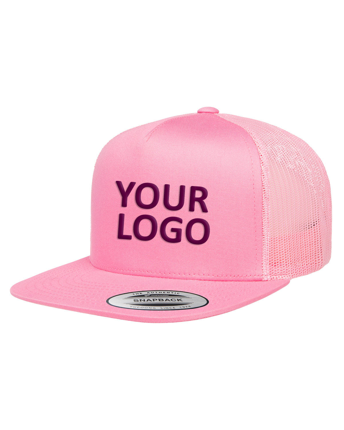 Yupoong Adult 5 -Panel Classic Trucker Cap 6006 PINK