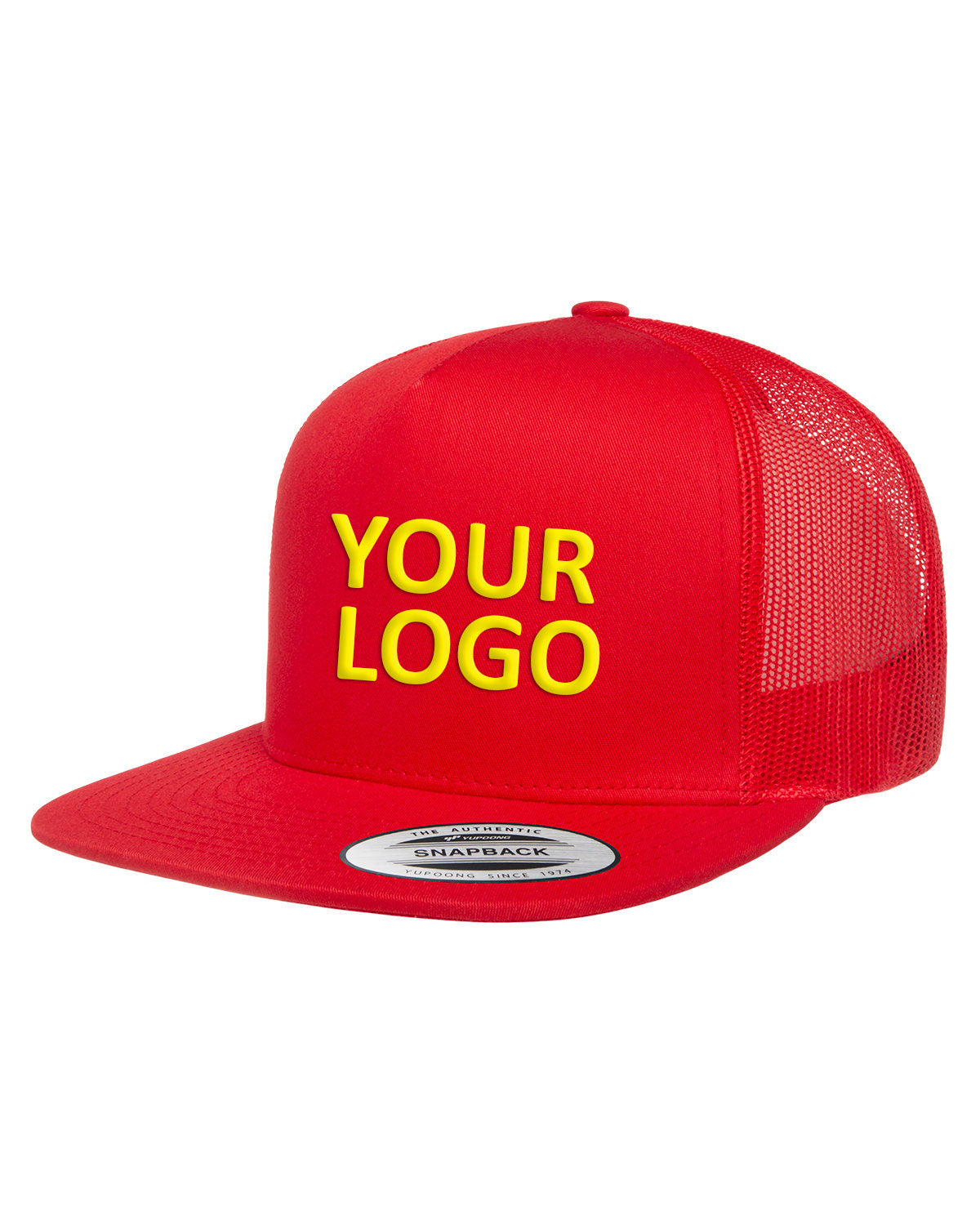 Yupoong Adult 5 -Panel Classic Trucker Cap 6006 RED
