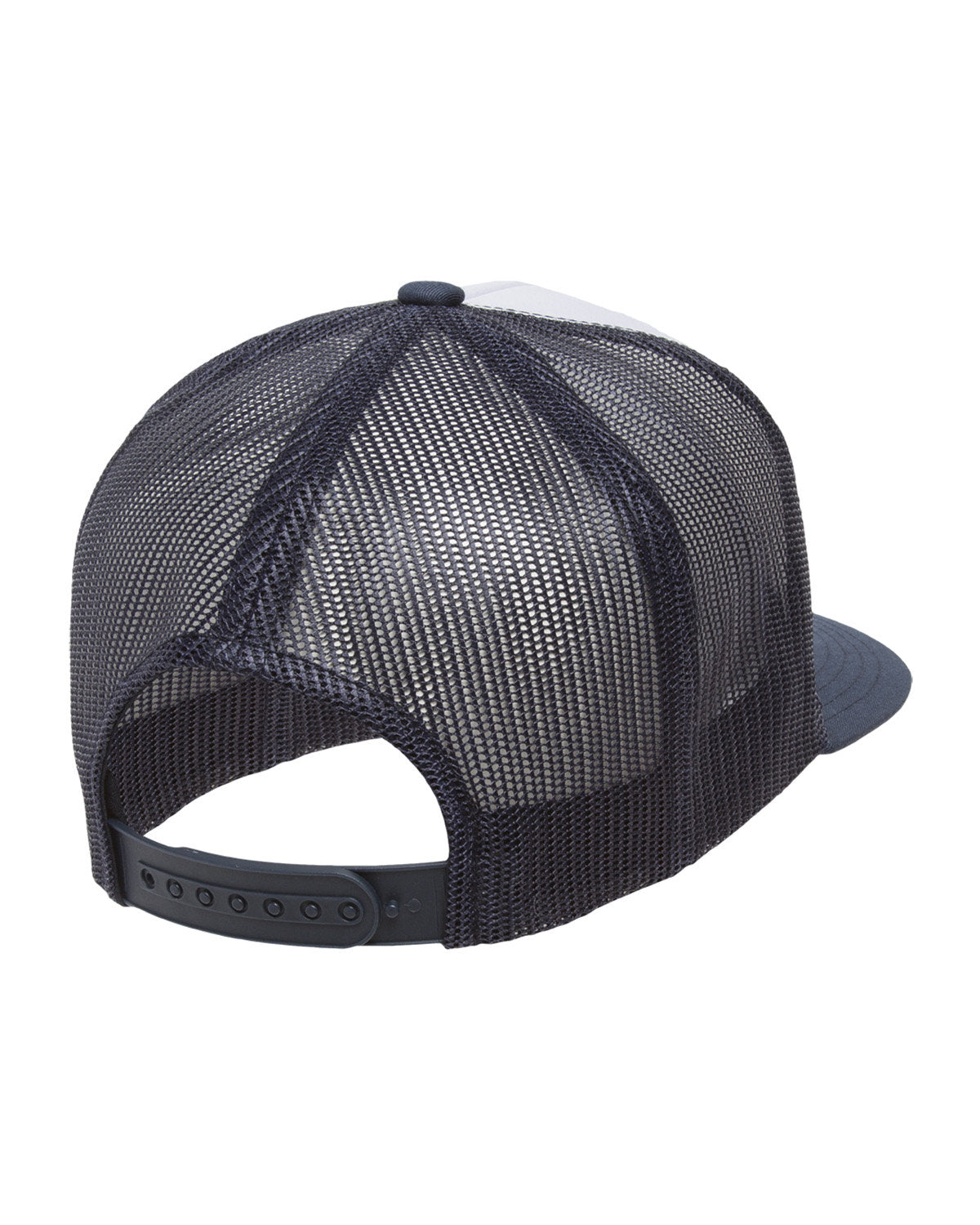 Yupoong Classic Custom Trucker With White Front Panel Caps, Navy/ White/ Navy