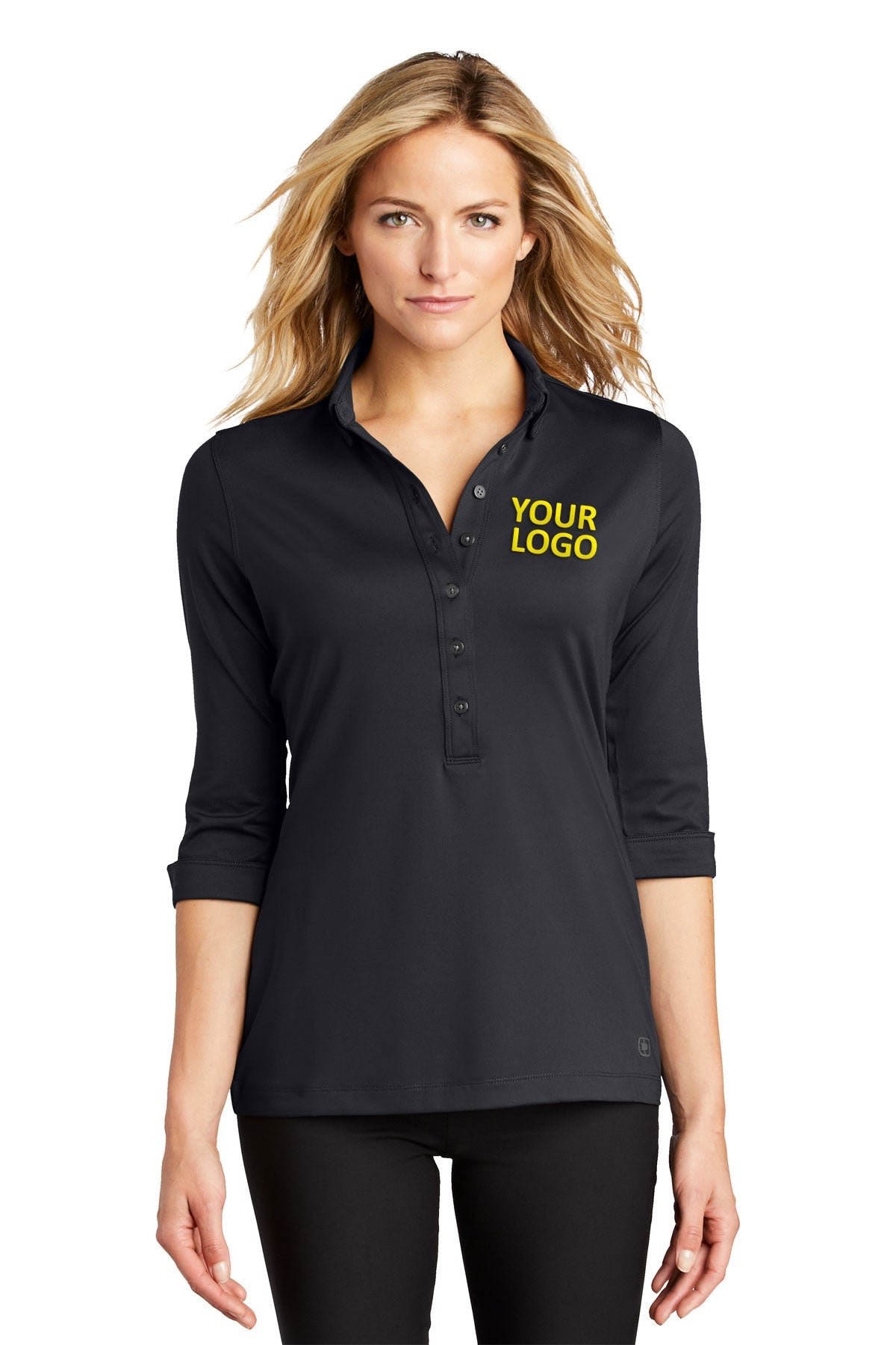 OGIO Blacktop LOG122 corporate polo shirts with logo