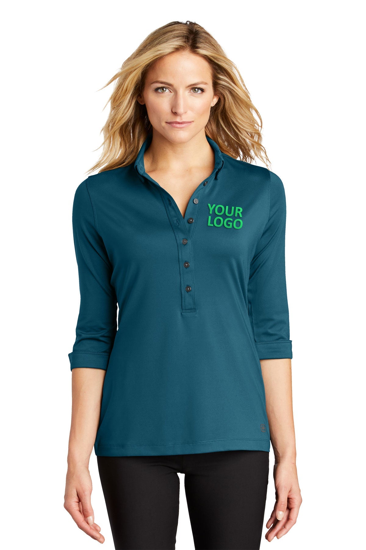 OGIO Teal Throttle LOG122 corporate polo shirts with logo
