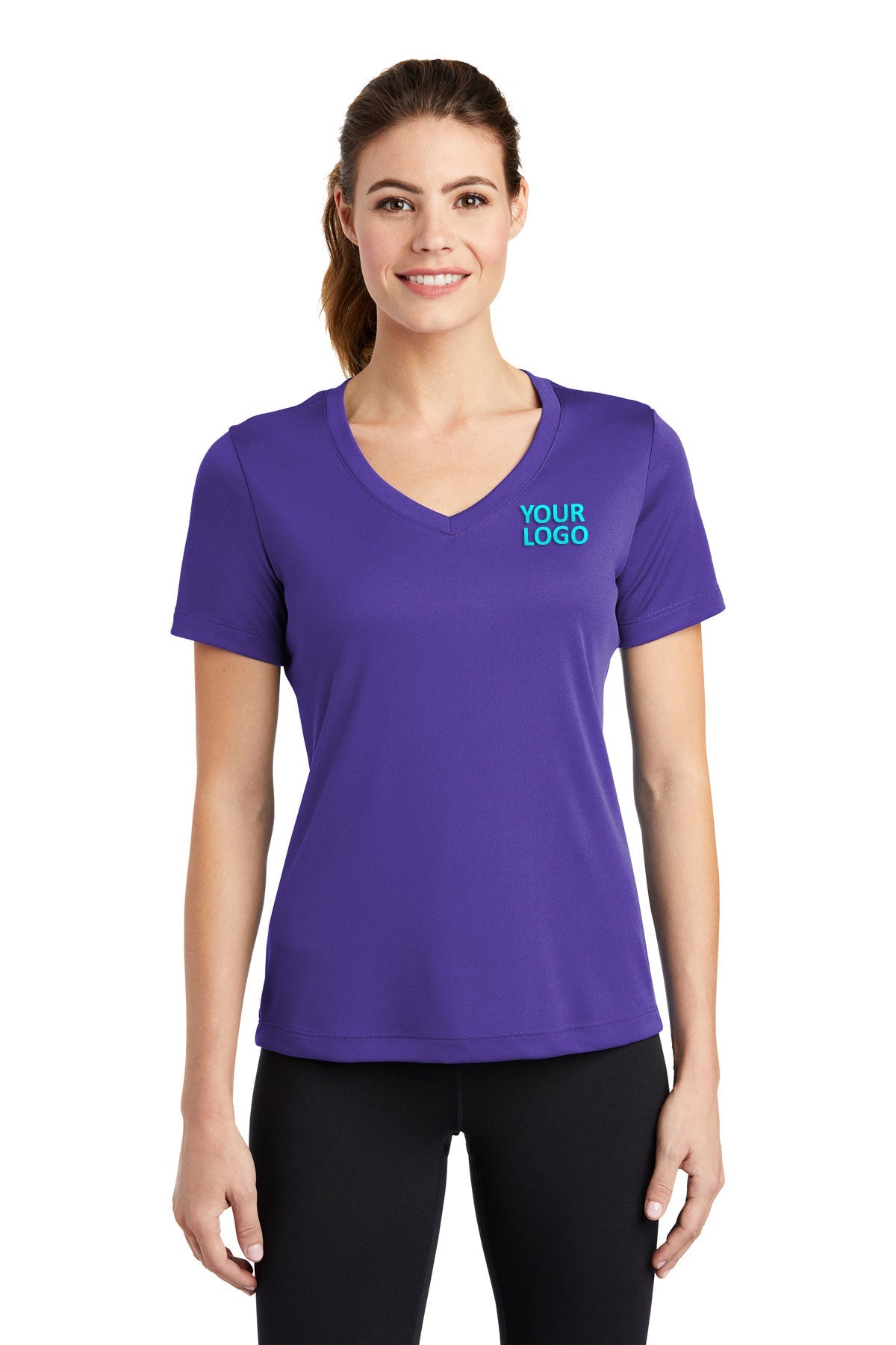 Sport-Tek Ladies PosiCharge Competitor V-Neck Tee