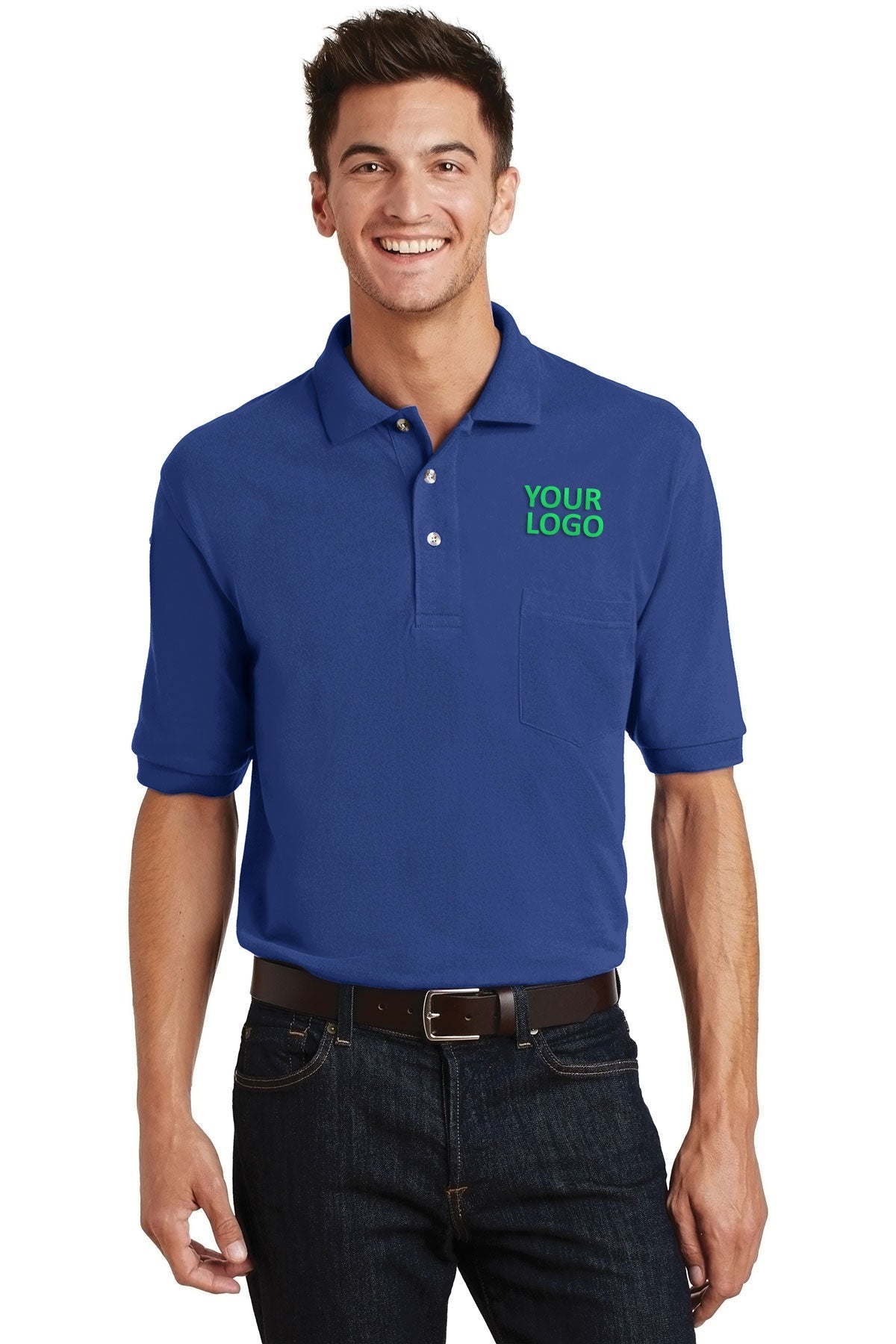 port authority royal k420p polo shirts with logo embroidery