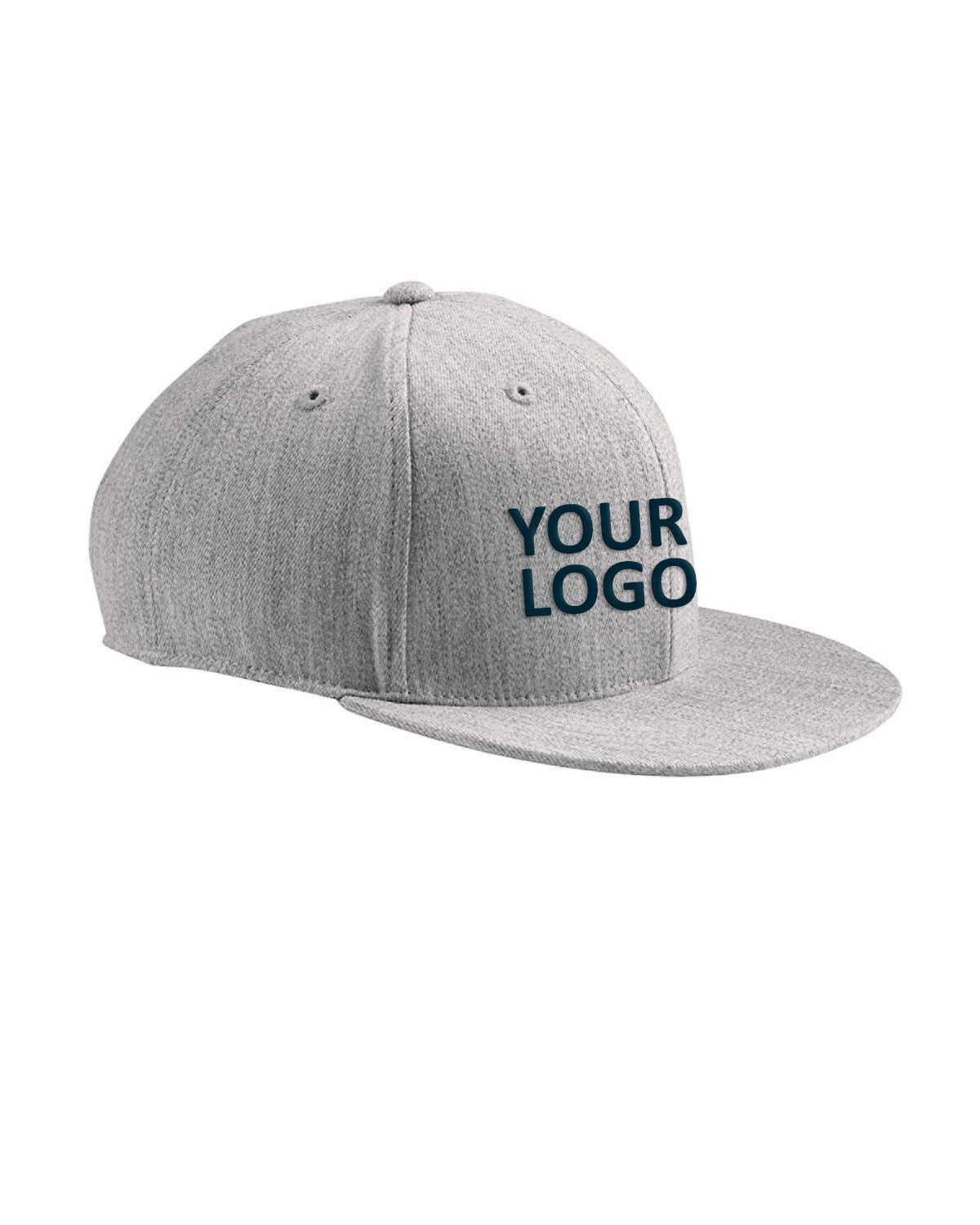 flexfit_6210_heather grey_company_logo_headwear