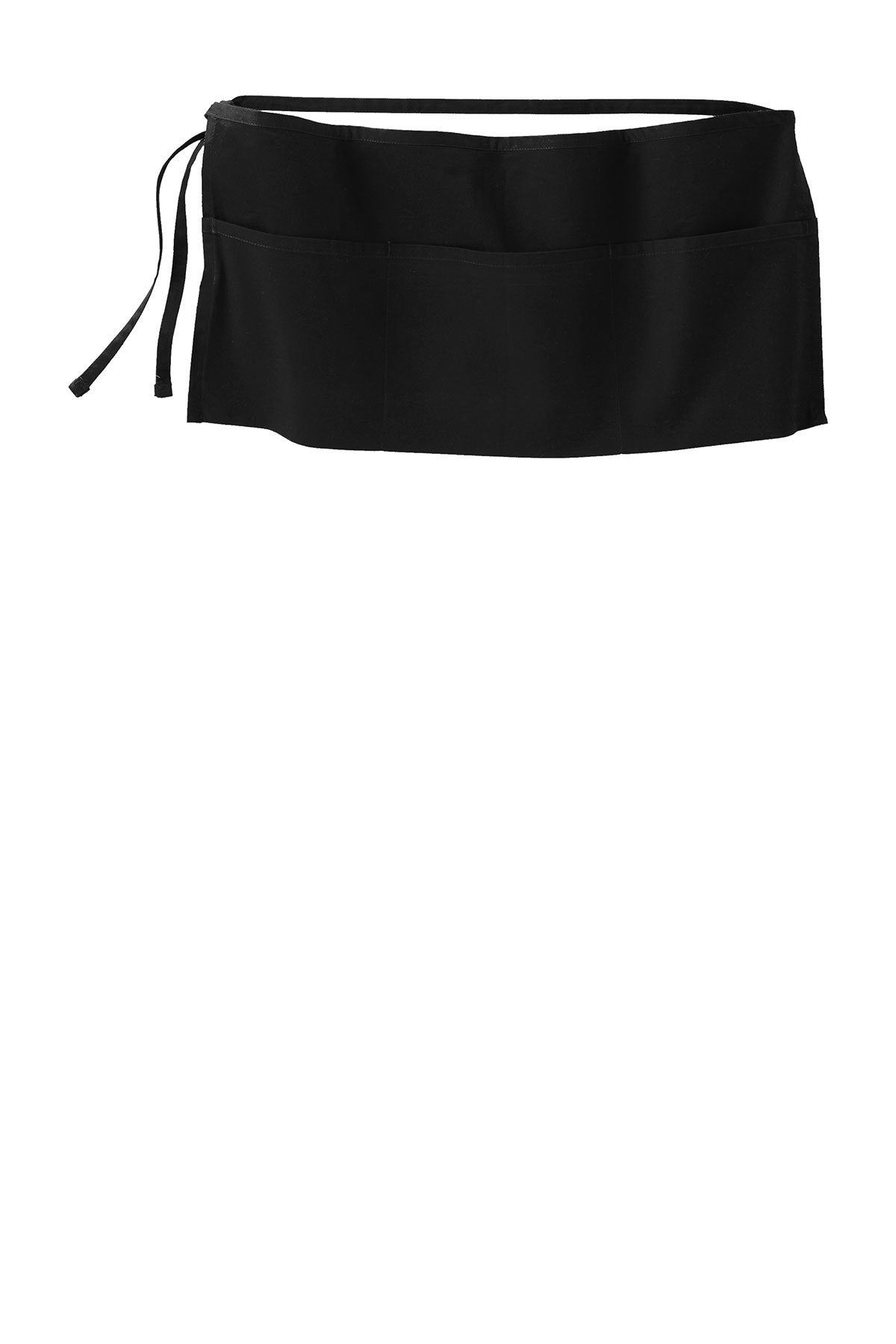 Port Authority Easy Care Branded Waist Aprons with Stain Release, Black