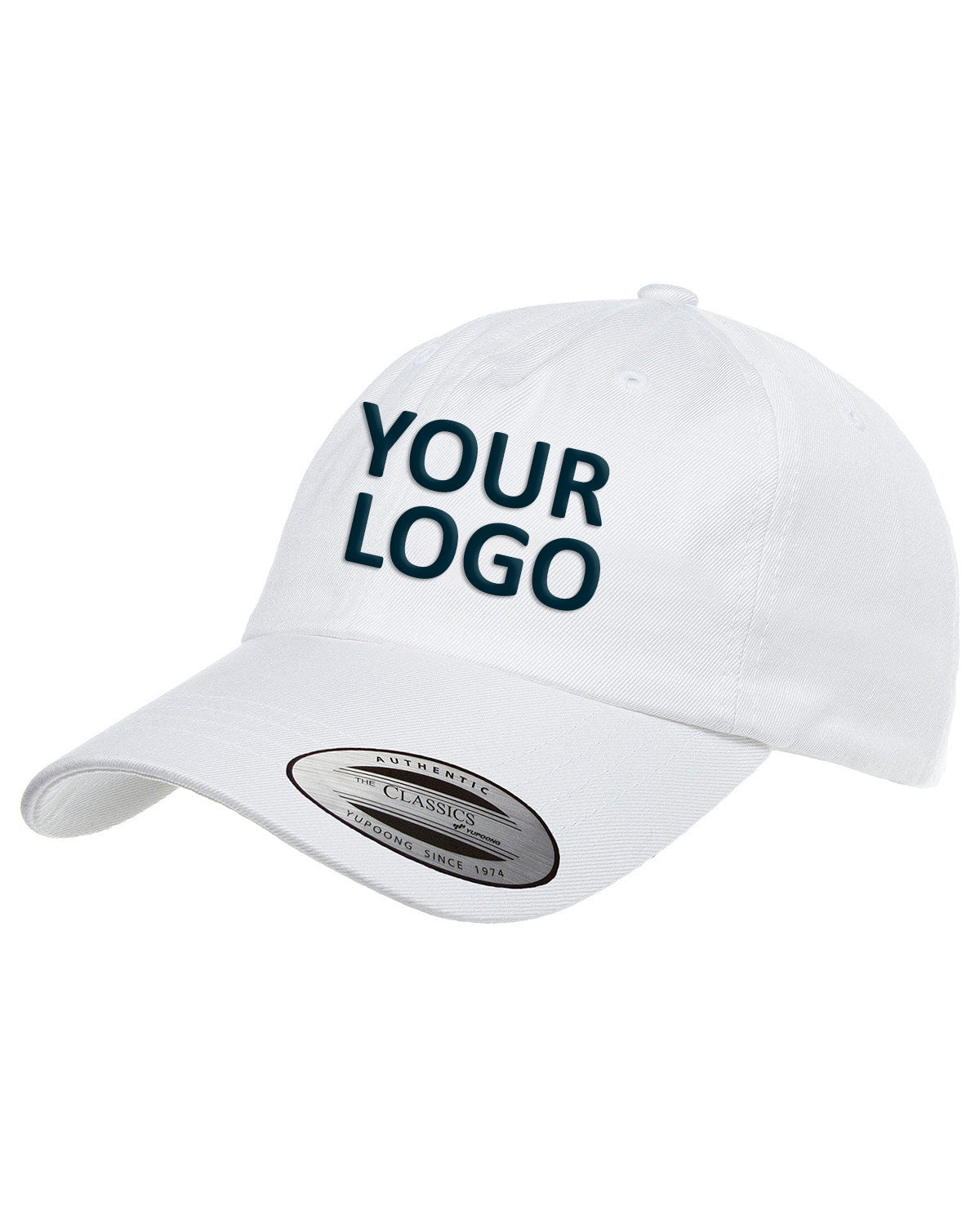 Yupoong Adult Low-Profile Cotton Twill Dad Cap 6245CM WHITE