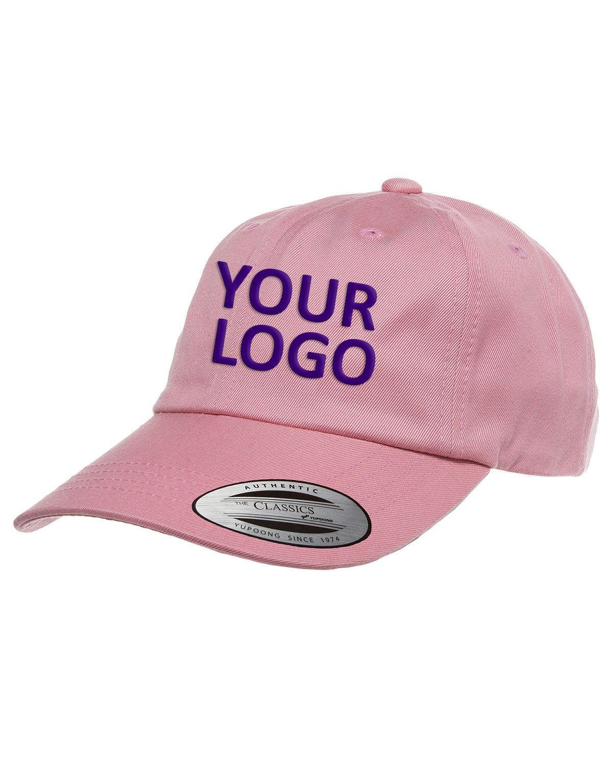 Yupoong Adult Low-Profile Cotton Twill Dad Cap 6245CM PINK