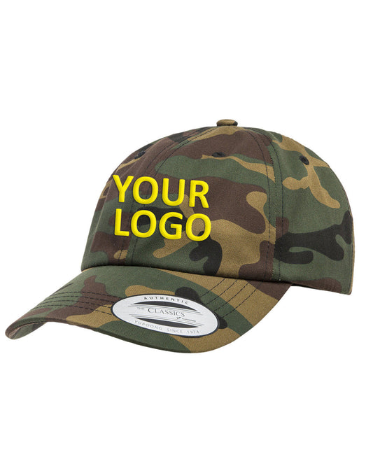 Yupoong Adult Low-Profile Cotton Twill Dad Cap 6245CM GREEN CAMO
