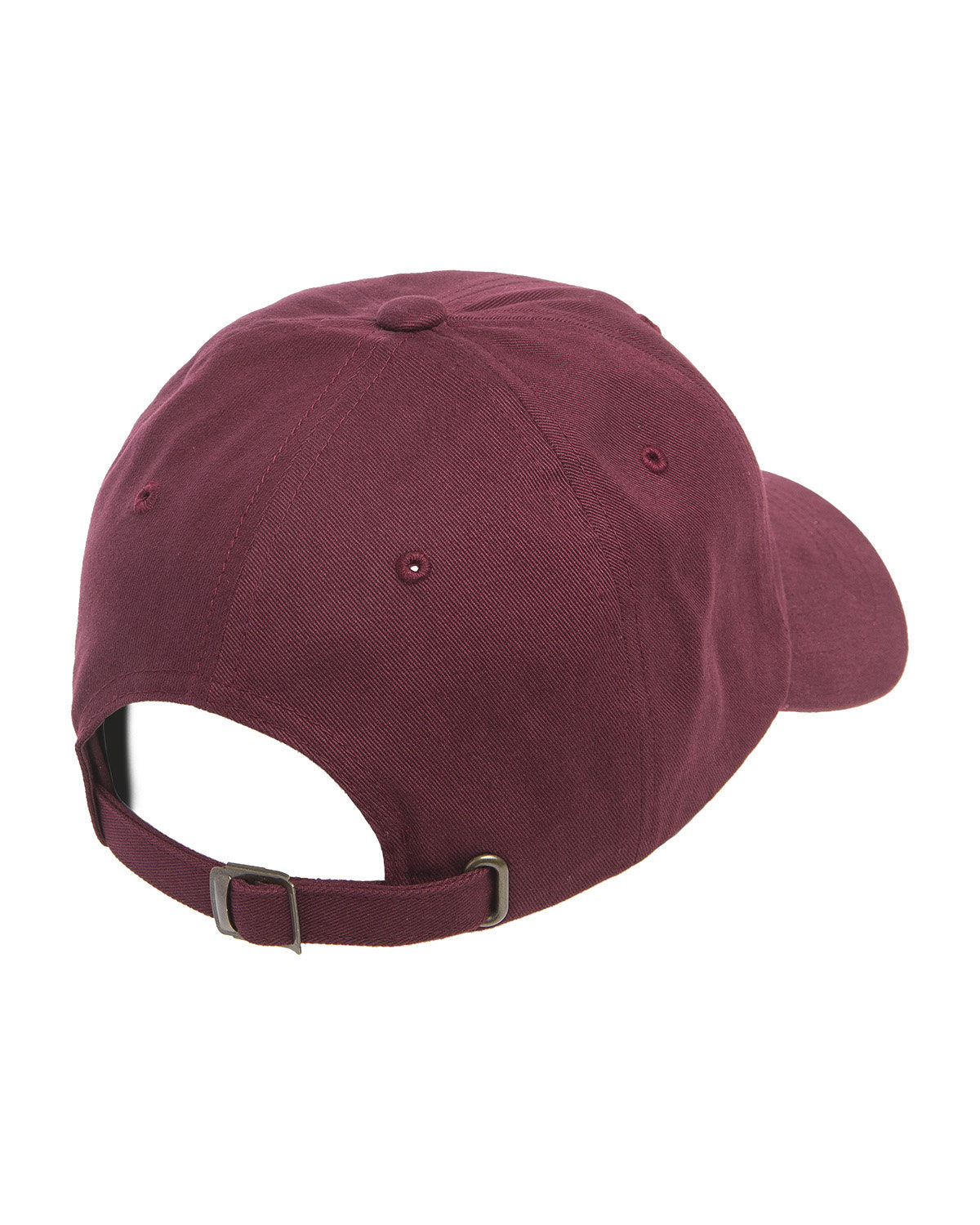 Yupoong Peached Cotton Twill Custom Dad Caps, Maroon
