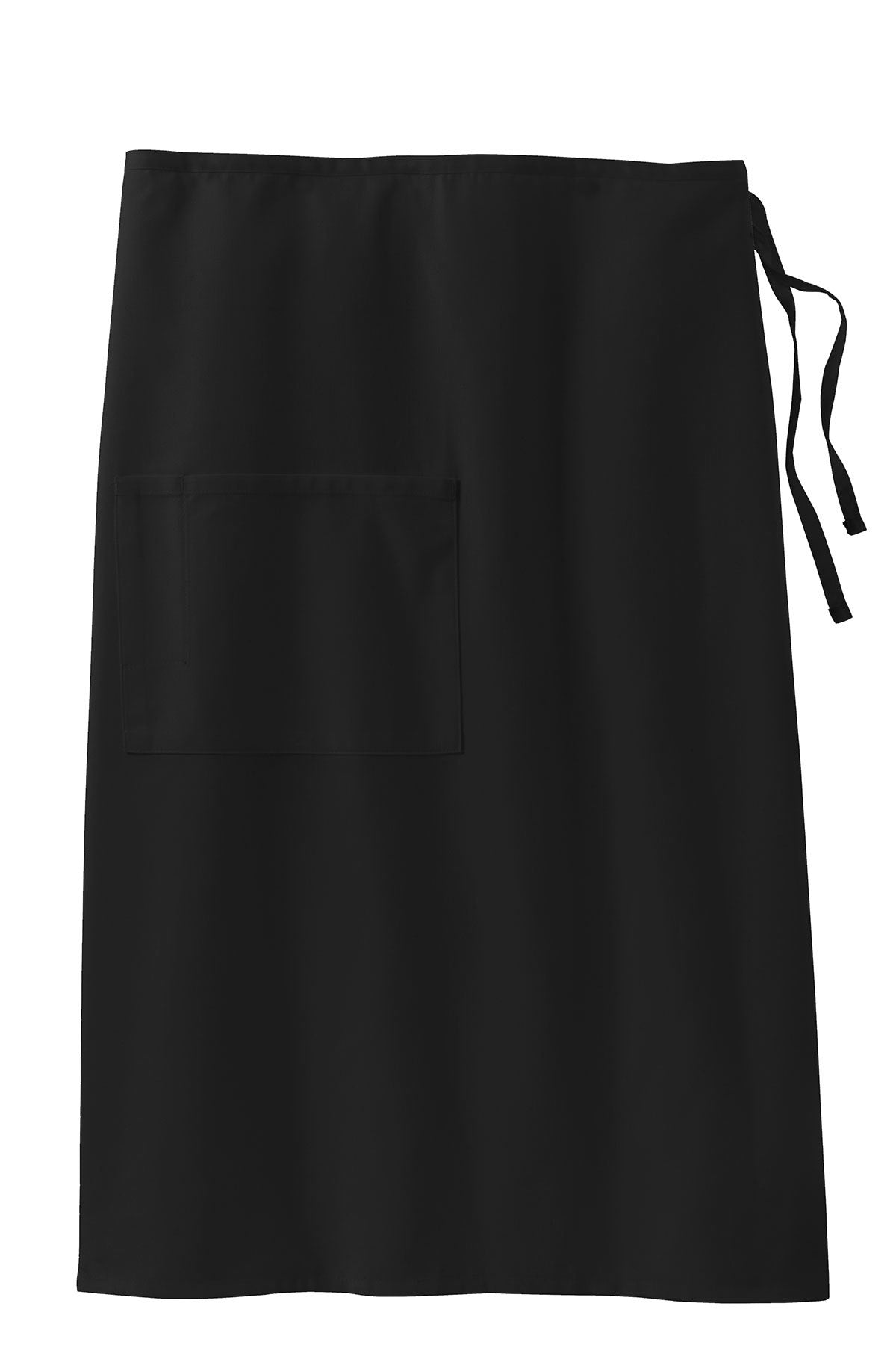 Port Authority Easy Care Full Bistro Custom Aprons with Stain Release, Black