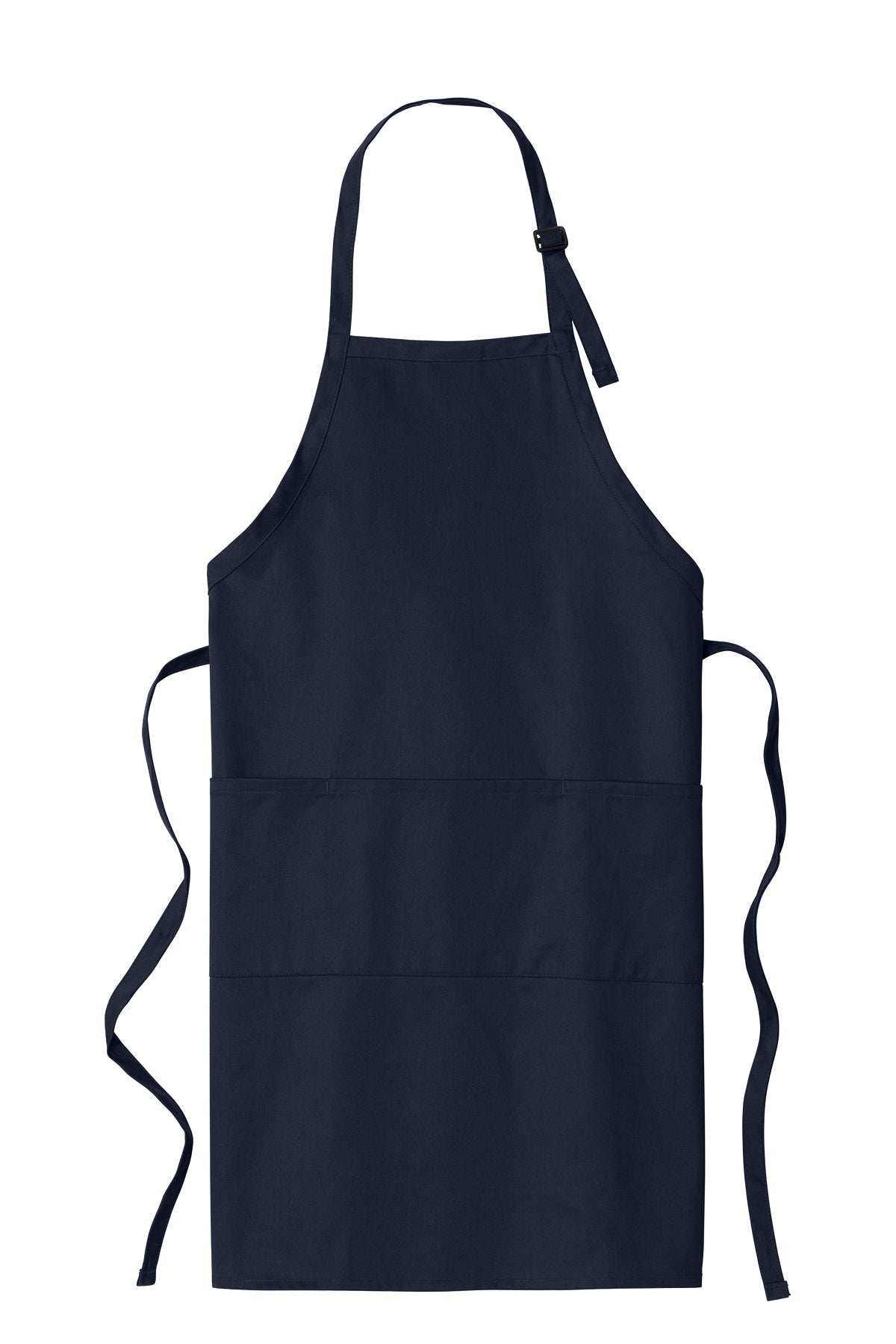 Port Authority Easy Care Customized Extra Long Bib Aprons with Stain Release, Navy
