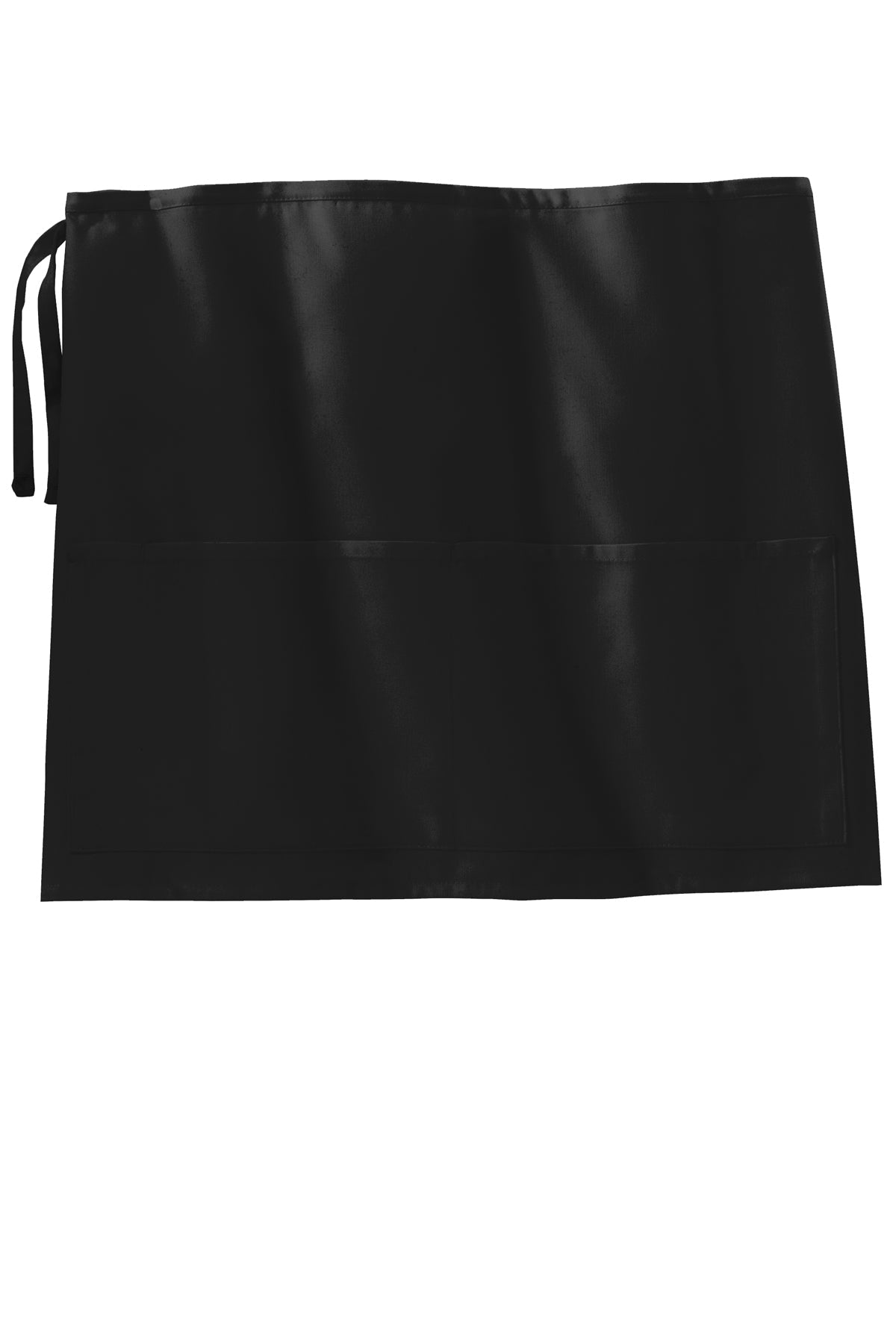 Port Authority Easy Care Half Bistro Branded Aprons with Stain Release, Black