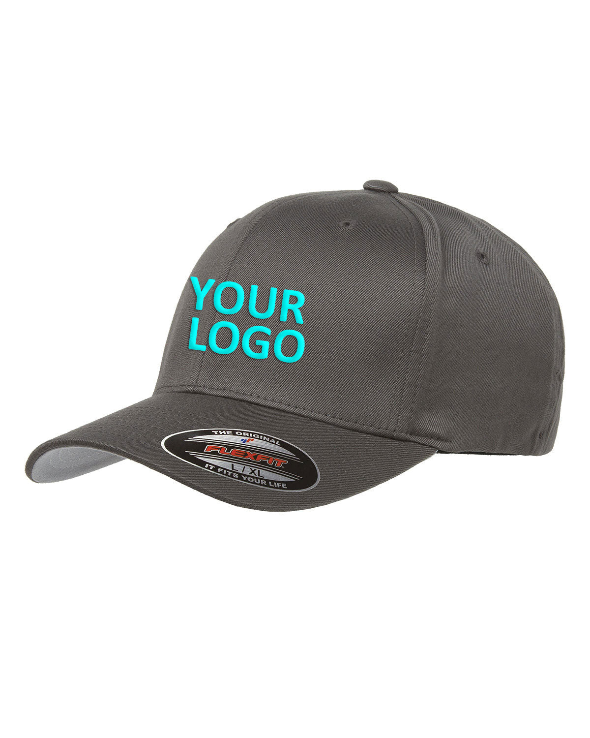 flexfit_6277_dark grey_company_logo_headwear