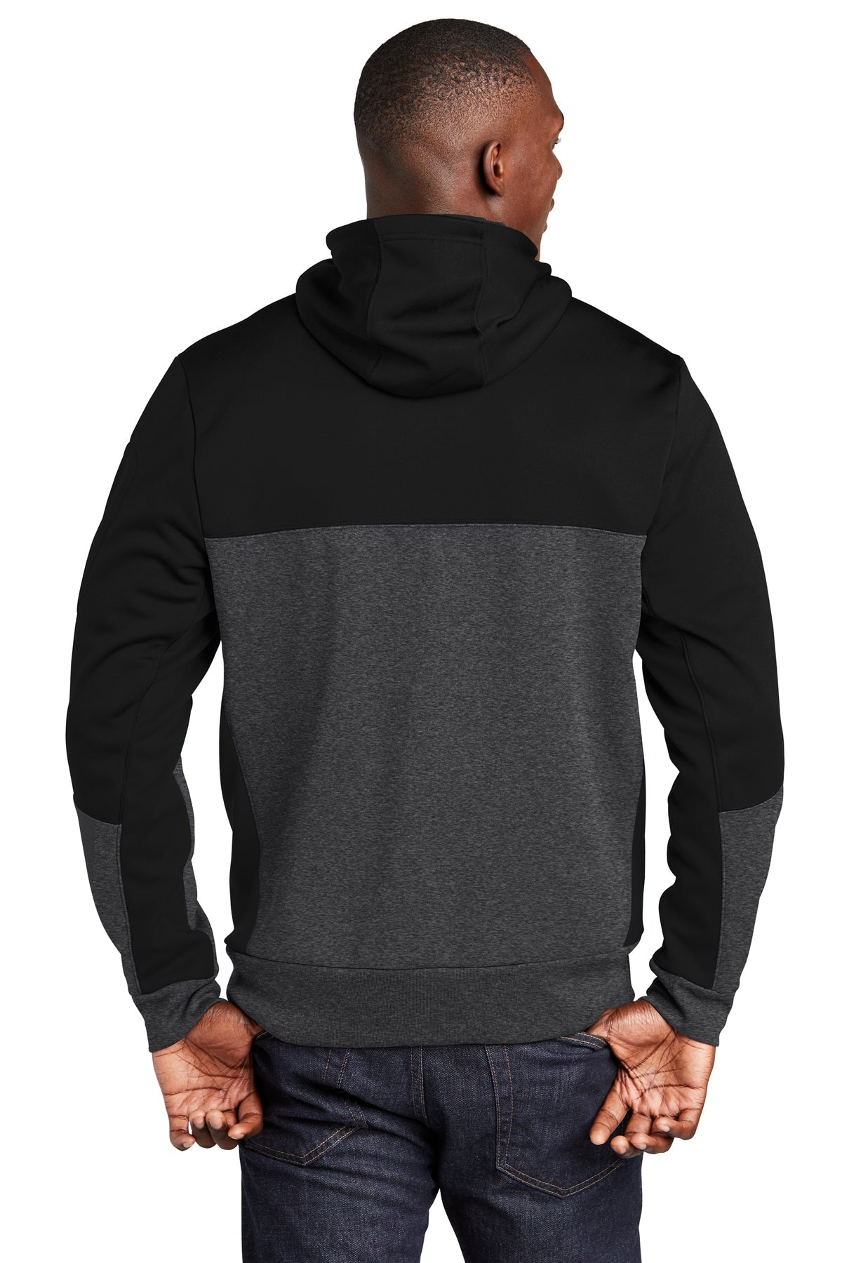 sport-tek_st245 _black/ graphite heather/ black_company_logo_sweatshirts