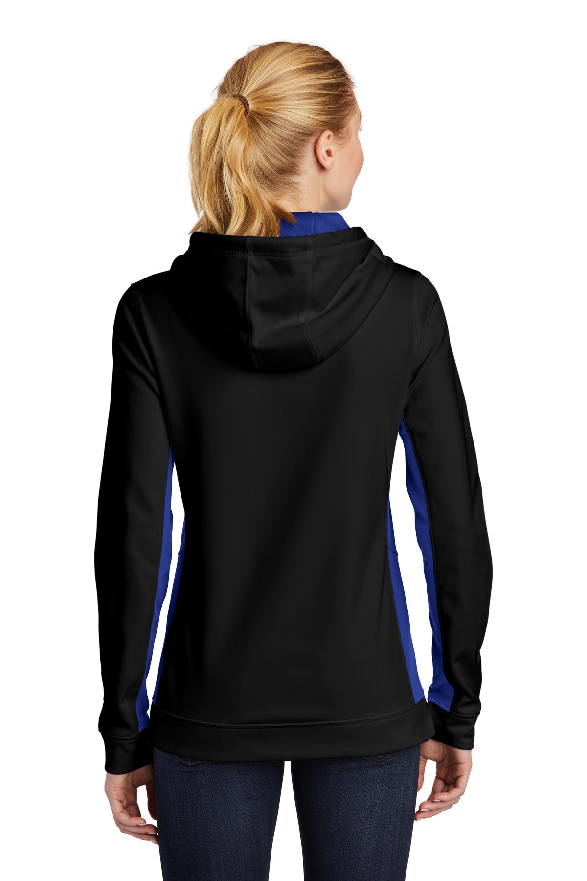 sport-tek_lst235 _black/ true royal_company_logo_sweatshirts