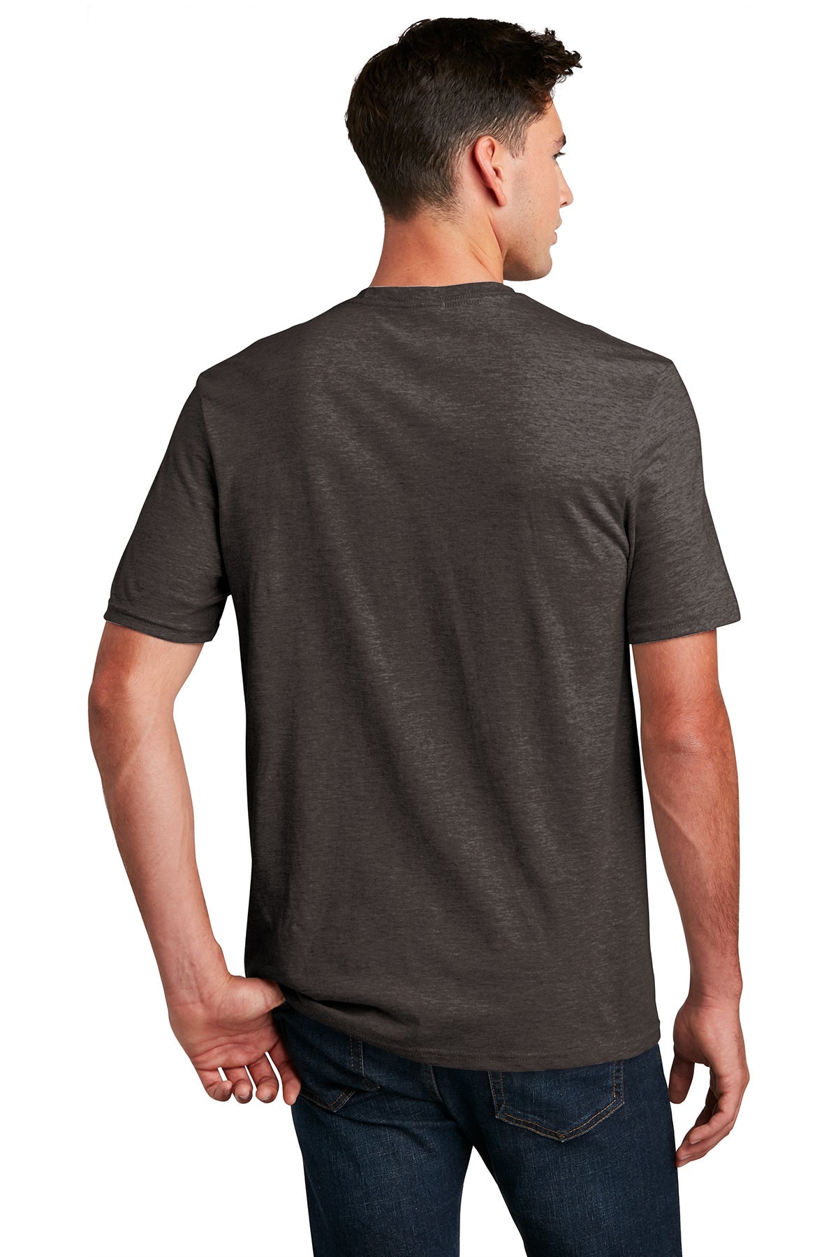 District Made Mens Perfect Blend Tee's, Heathered Brown