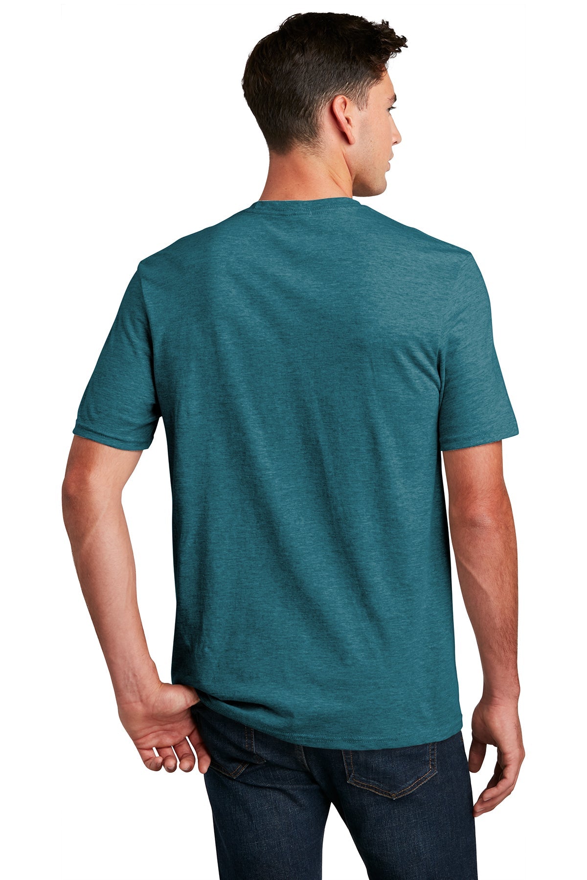 District Made Mens Perfect Blend Tee's, Heathered Teal