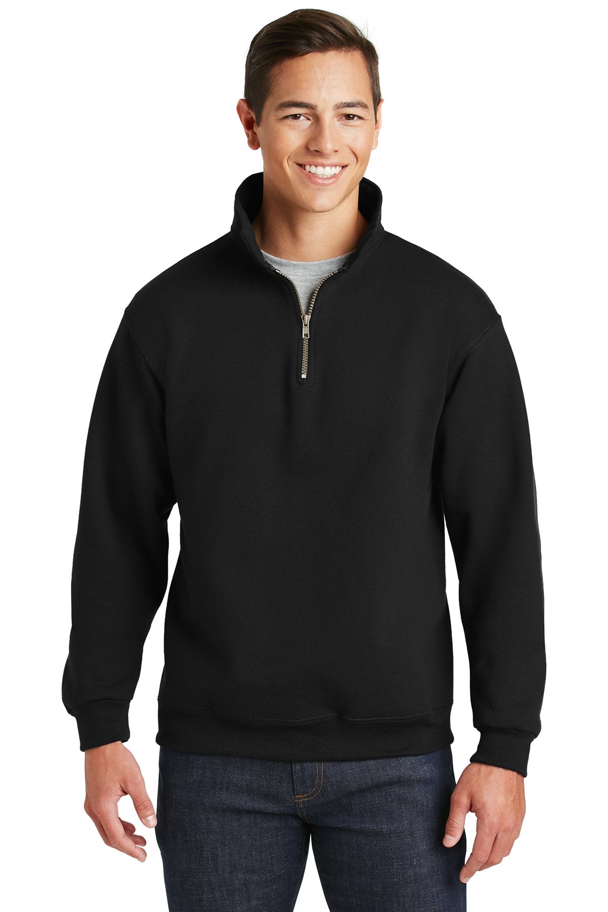 Jerzees Black 4528M custom embroidered sweatshirts