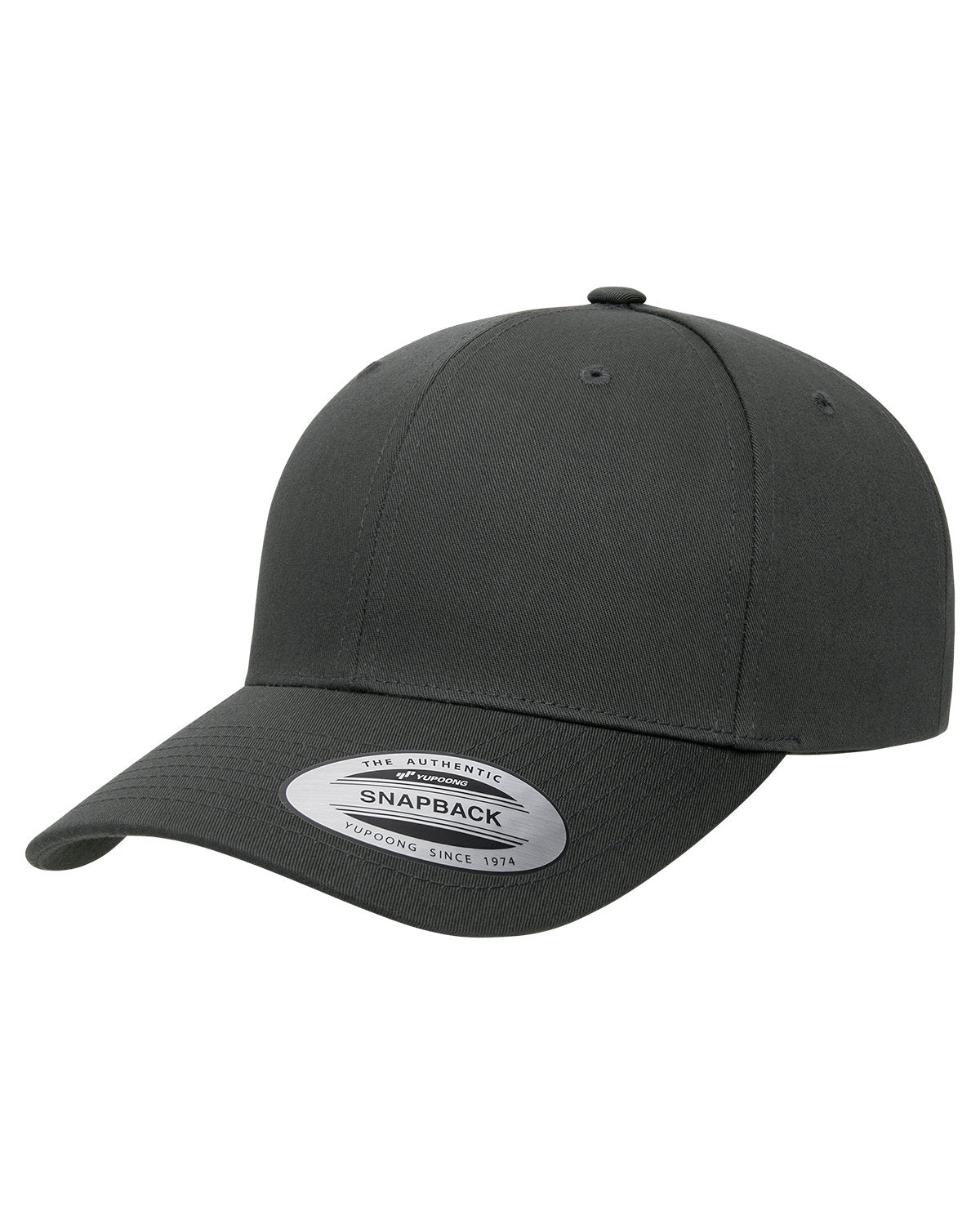 Yupoong CVC Customized Twill Hats, Charcoal