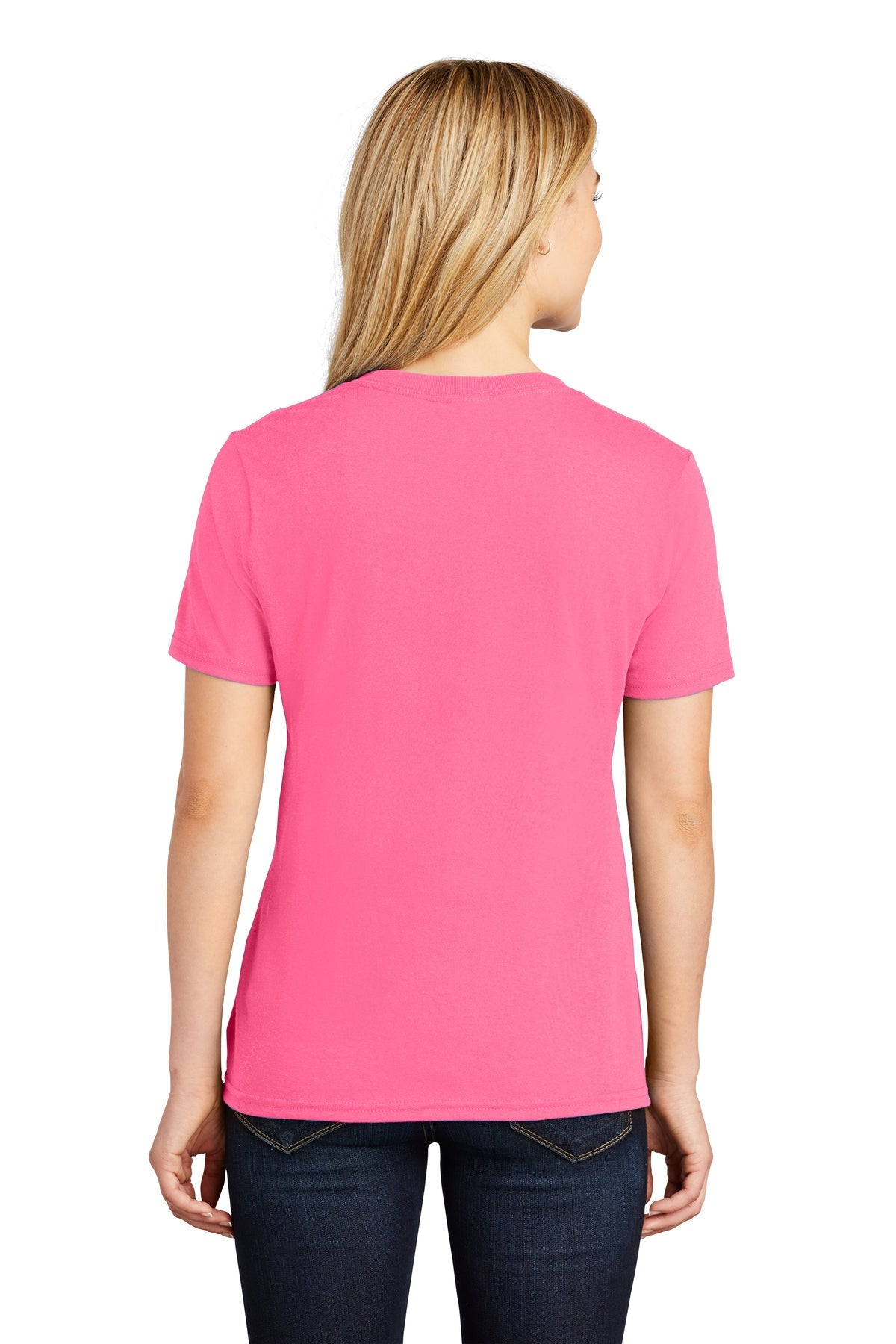 Port & Company Ladies Core Cotton V-Neck Tee