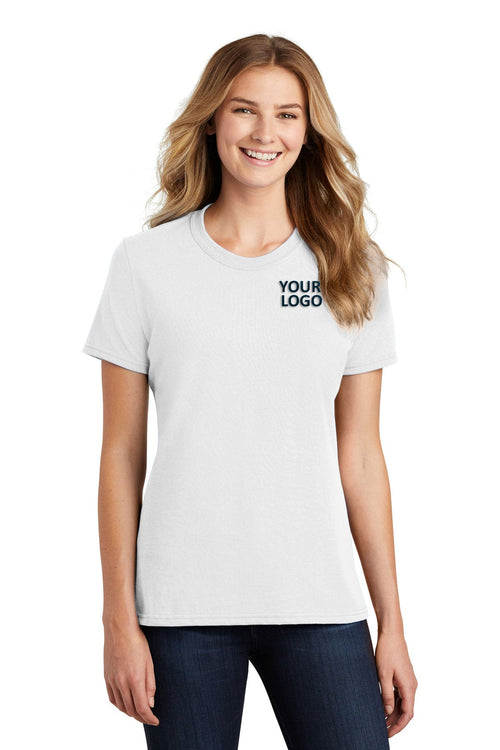 Port & Company Core Blend Branded Tee's, White