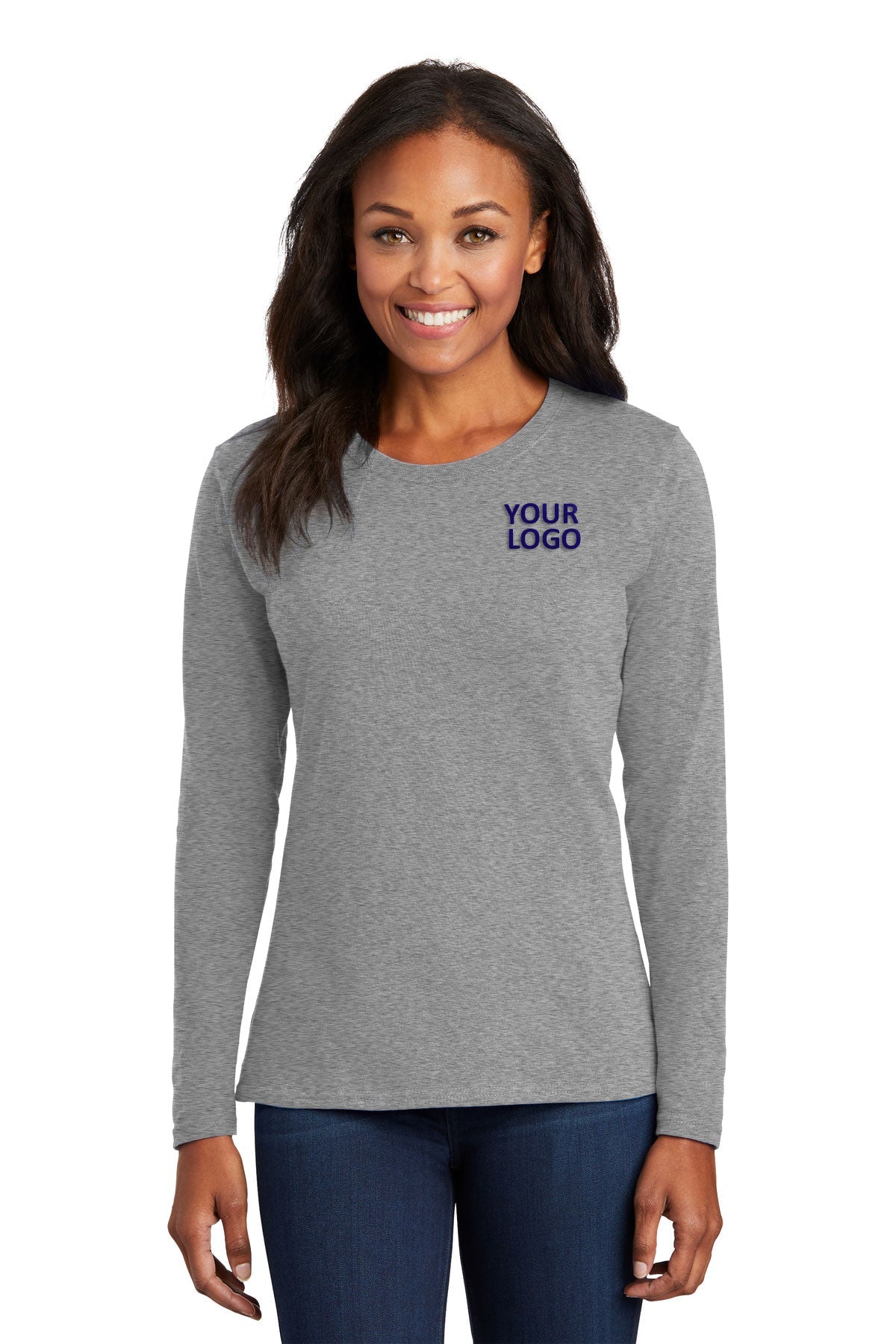 Port & Company Ladies Long Sleeve Core Cotton Tee