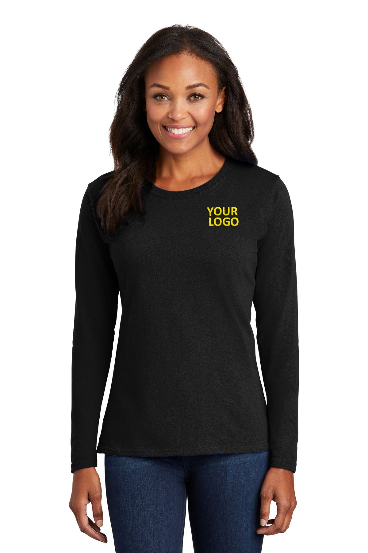 Port & Company Ladies Long Sleeve Core Cotton Tee