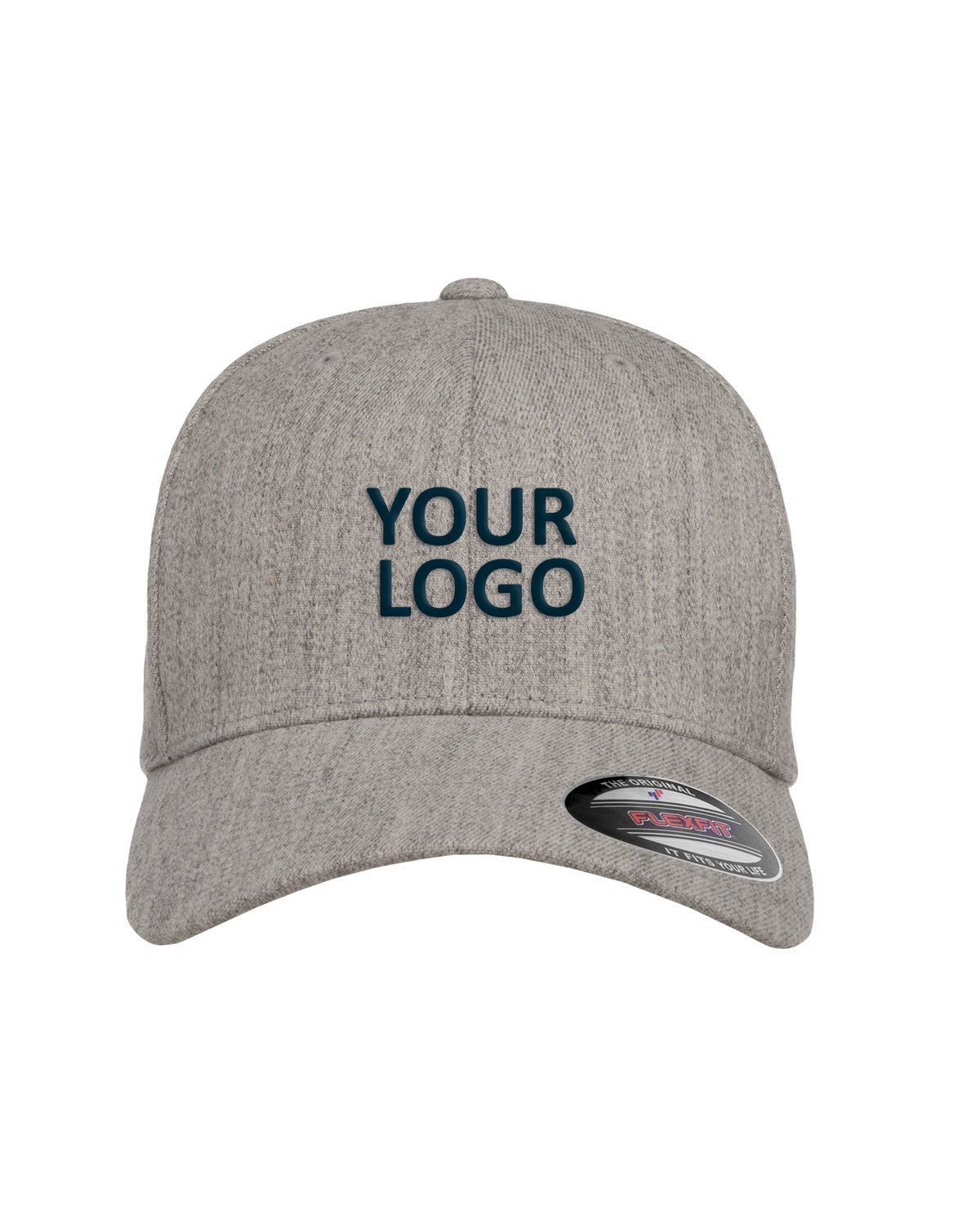 flexfit_6477_heather grey_company_logo_headwear