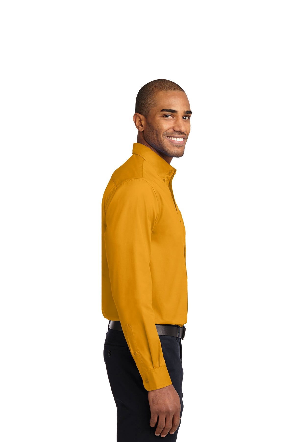 port authority_s608es _athletic gold/light stone_company_logo_button downs