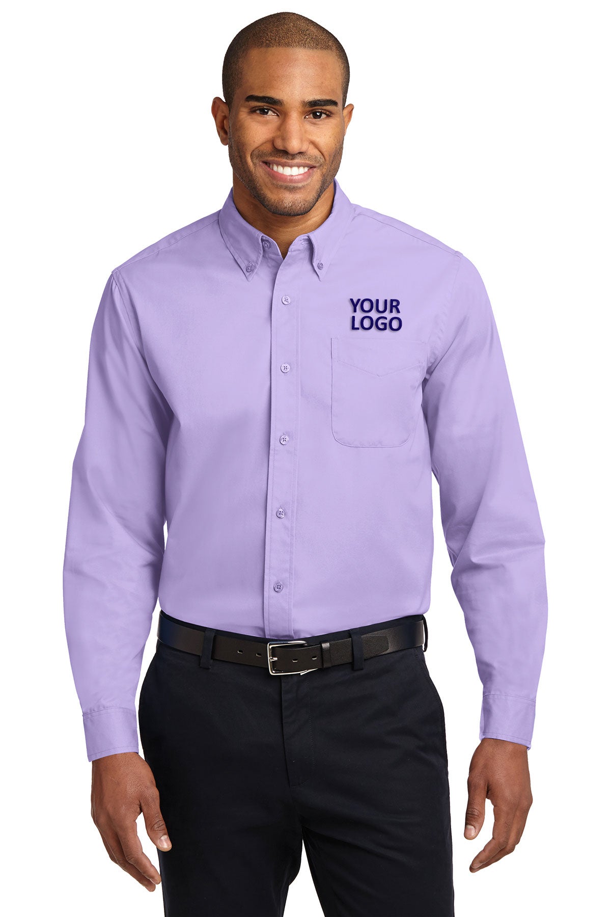 Port Authority Bright Lavender S608ES custom corporate clothing
