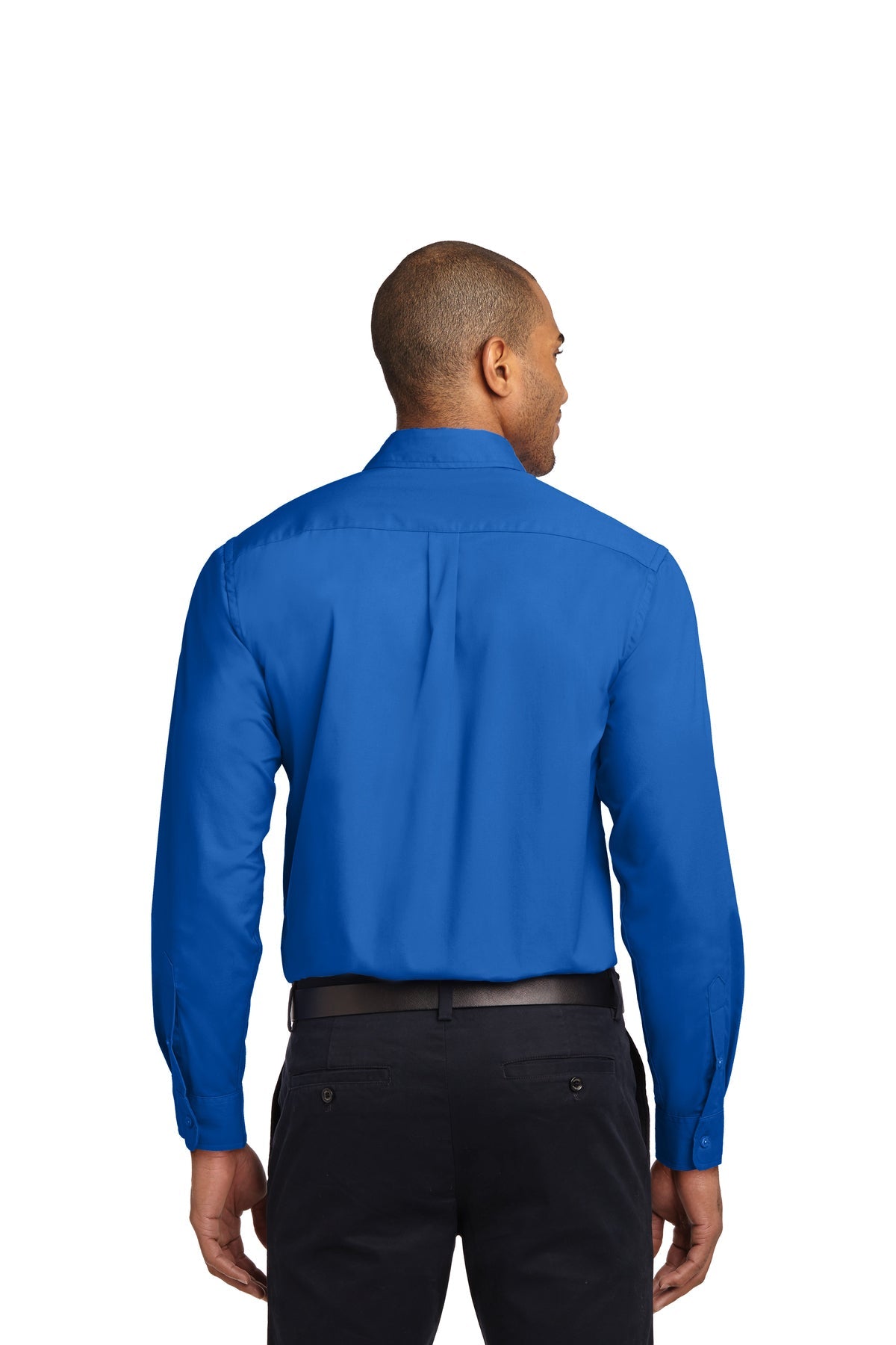 port authority_s608es _strong blue_company_logo_button downs