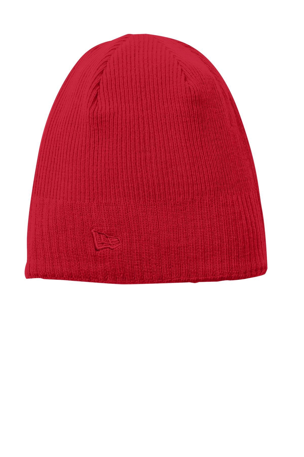 New Era Knit Branded Beanies, Red