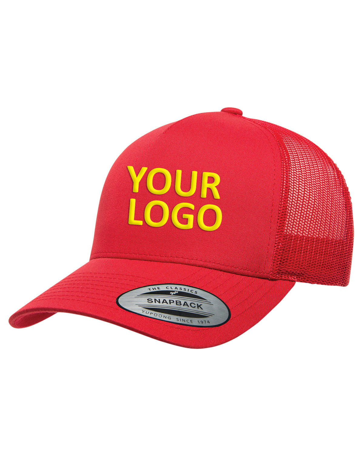 Yupoong Adult 5-Panel Retro Trucker Cap 6506 RED