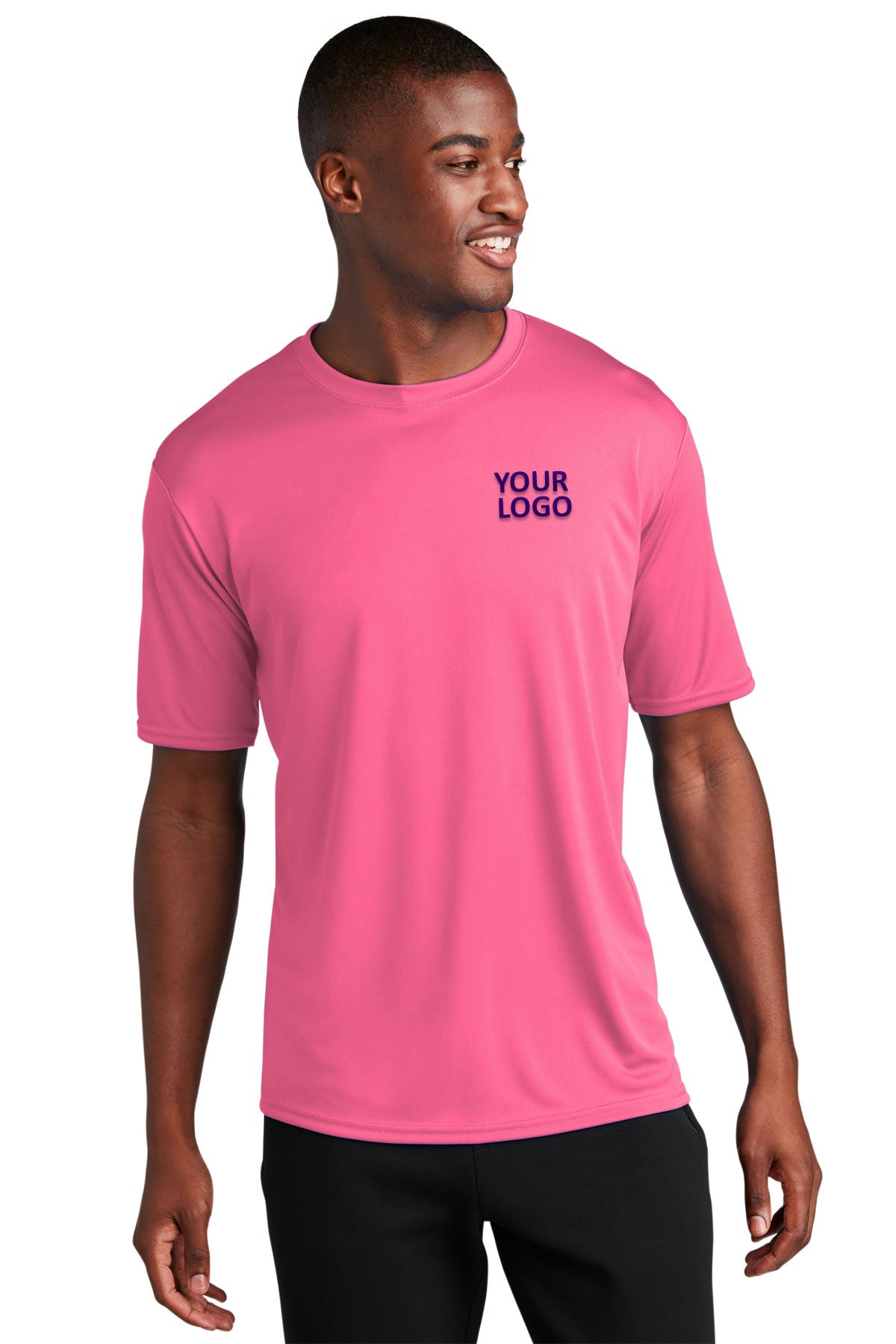 Port & Company Performance Custom Tee's, Neon Pink