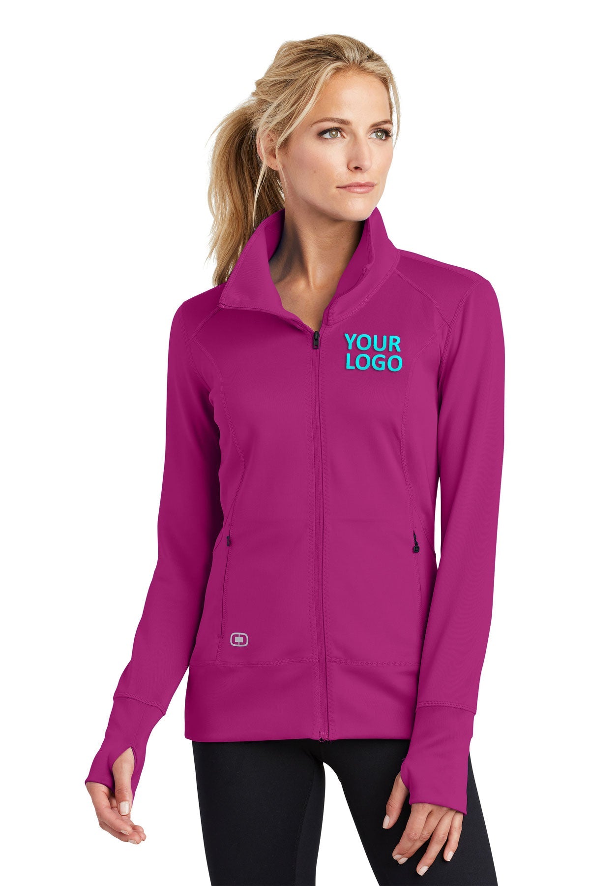 OGIO Endurance Flush Pink LOE700 jackets with company logo