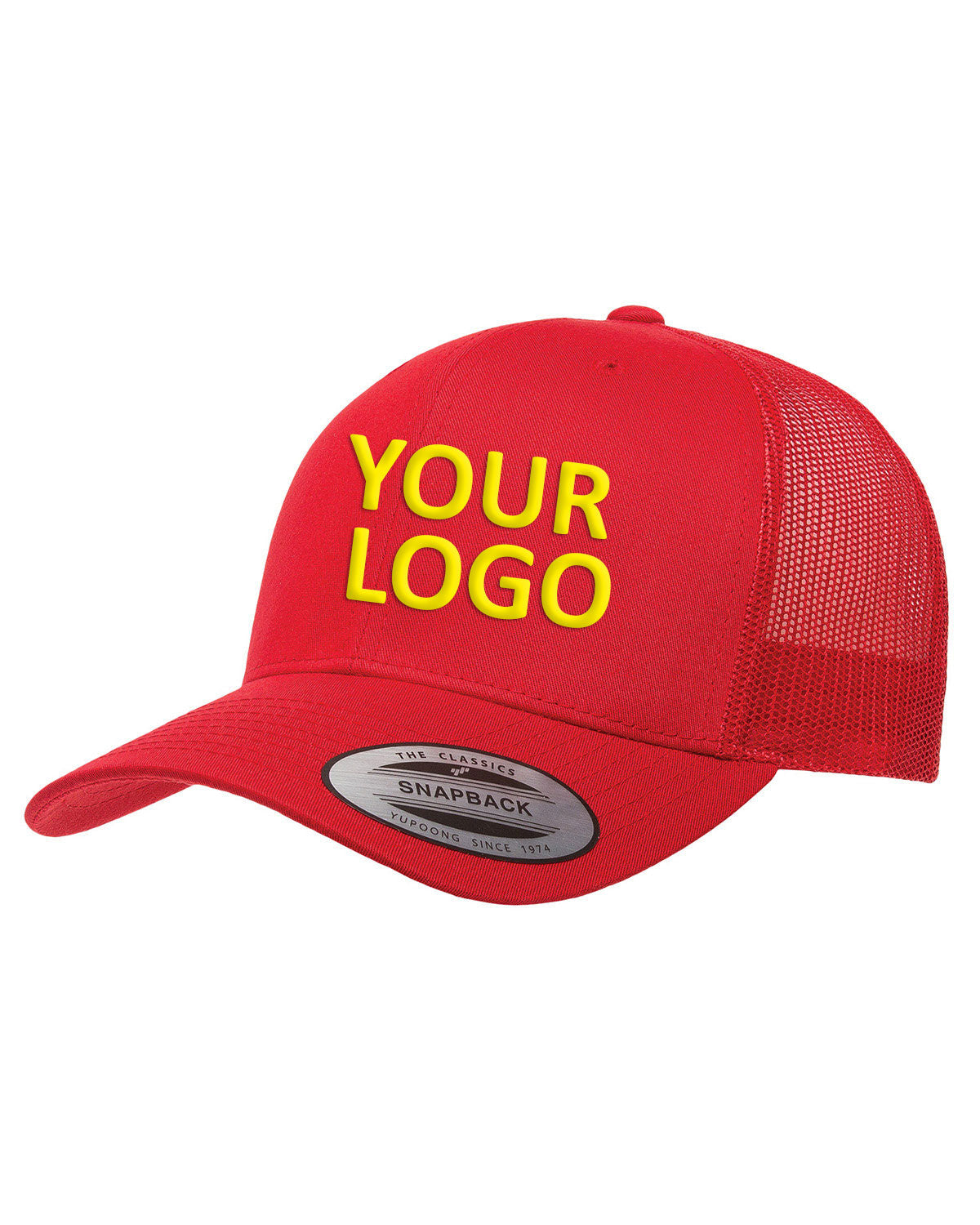 Yupoong Adult Retro Trucker Cap 6606 RED