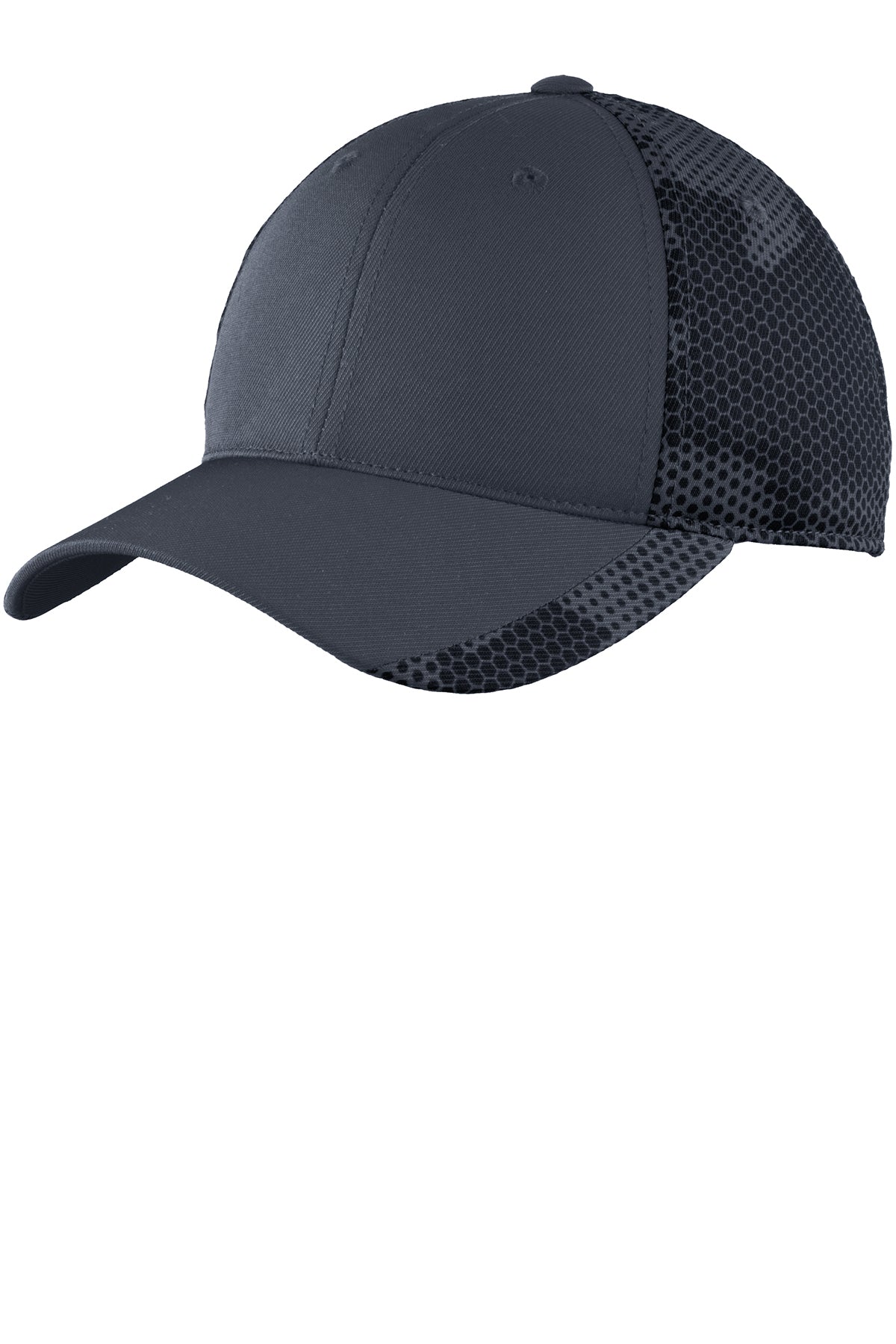 Sport-Tek Branded CamoHex Caps, Iron Grey