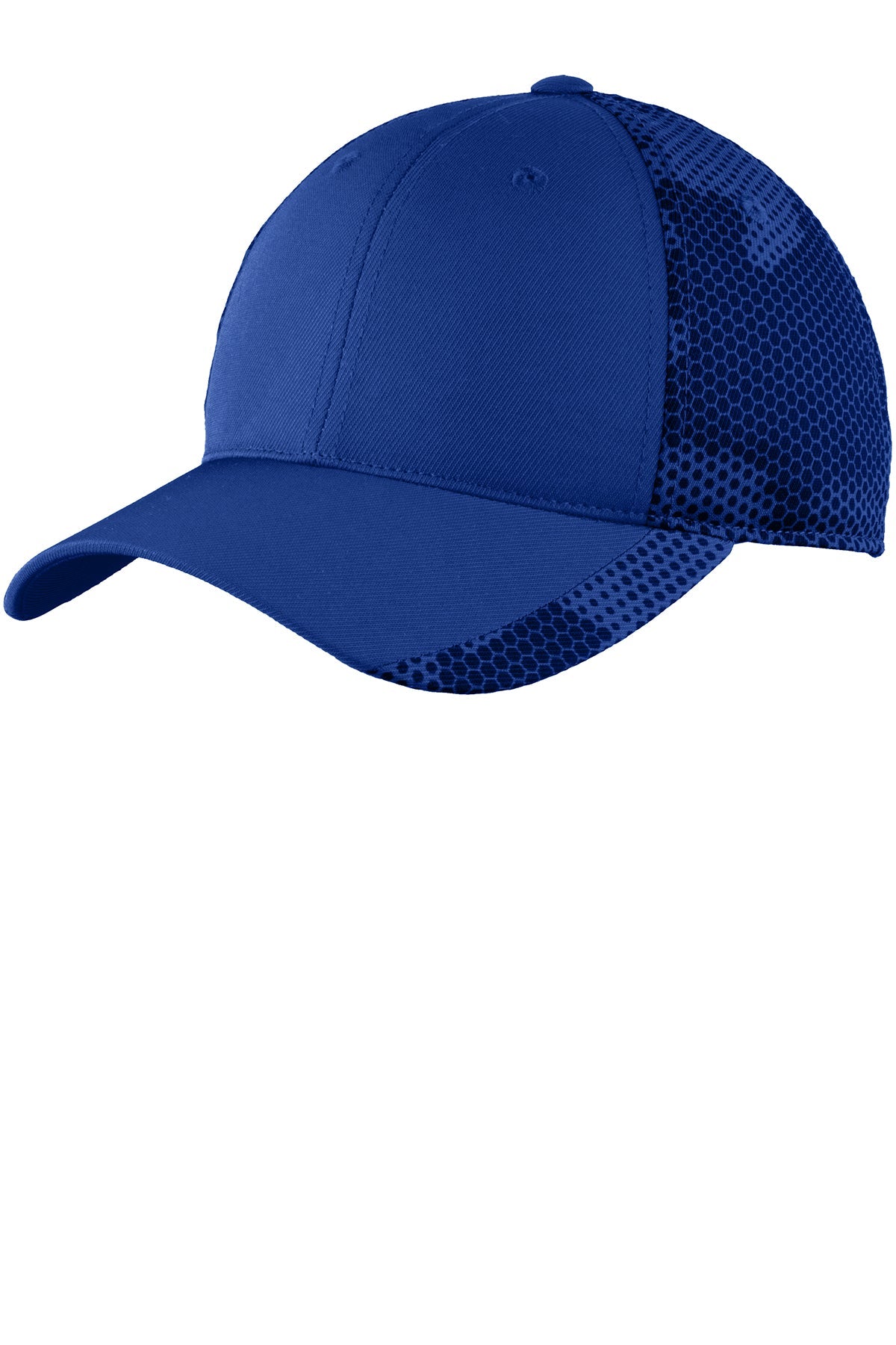 Sport-Tek Branded CamoHex Caps, True Royal
