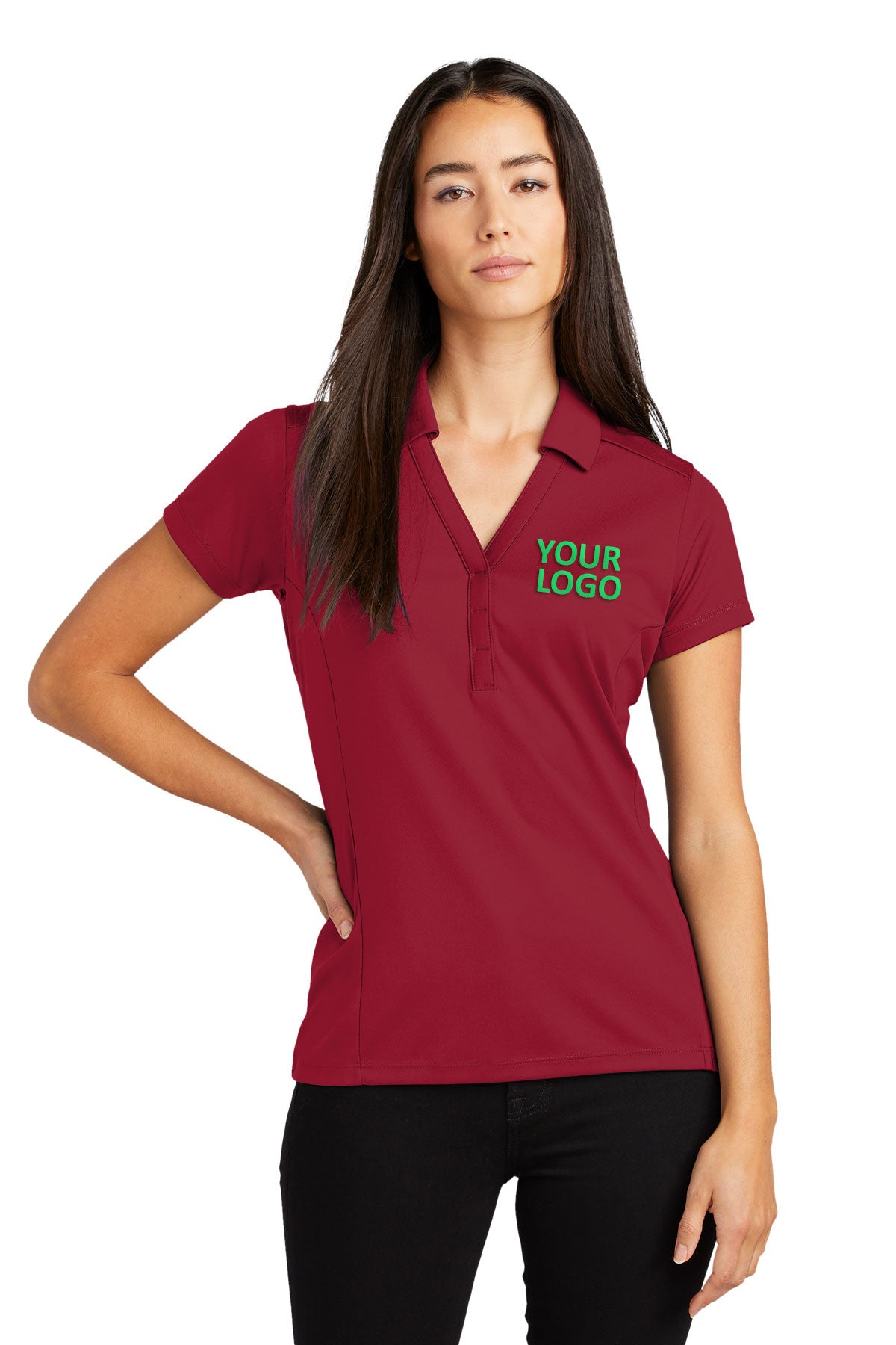 OGIO Signal Red LOG125 polo work shirts with company logo