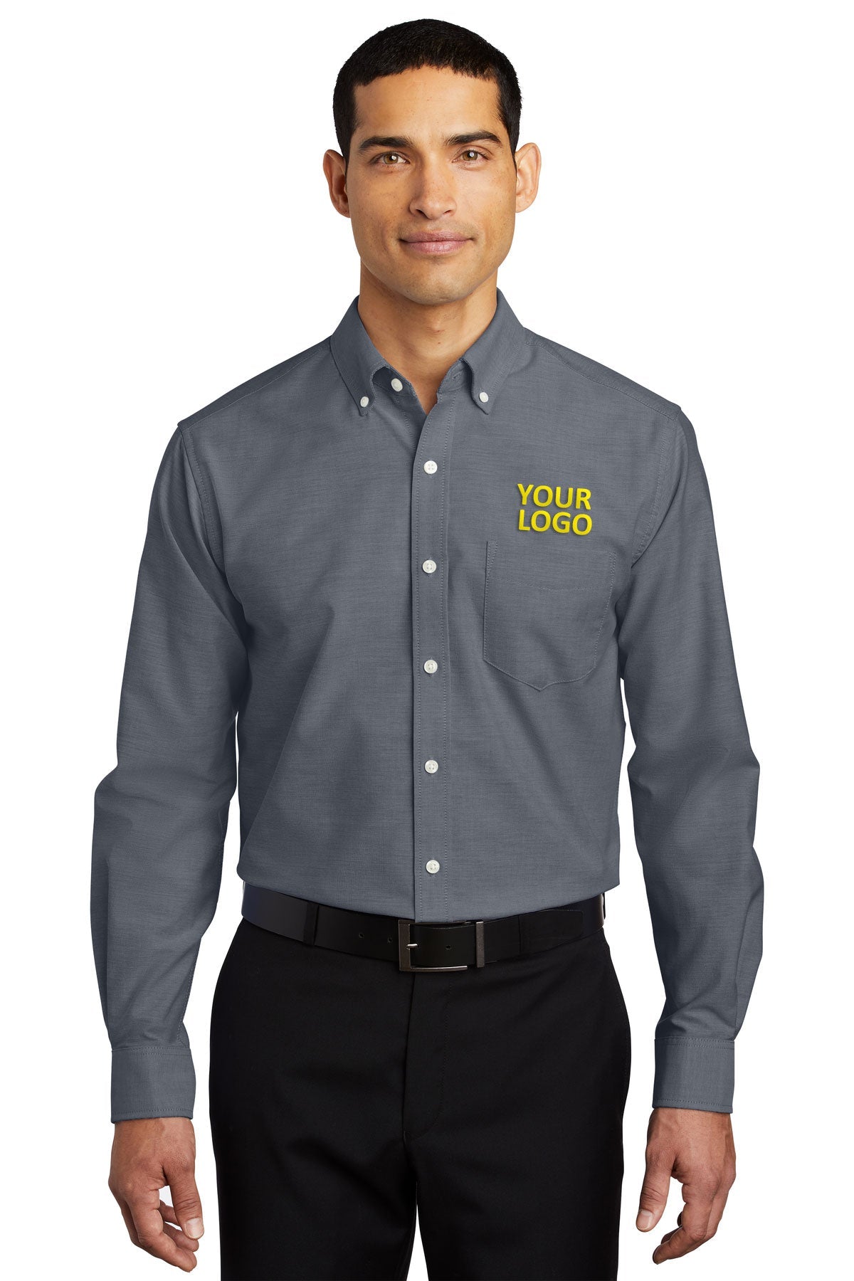 Port Authority Black S658 custom embroidered shirts