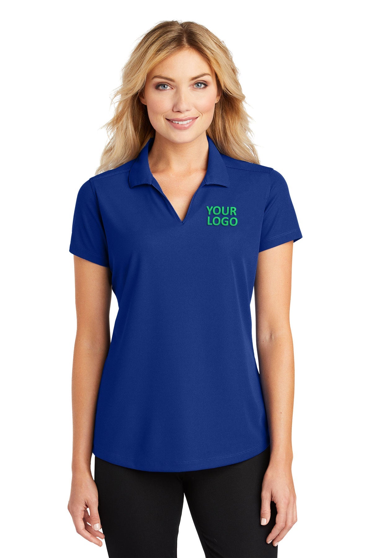 port authority true royal l572 custom logo polo shirts