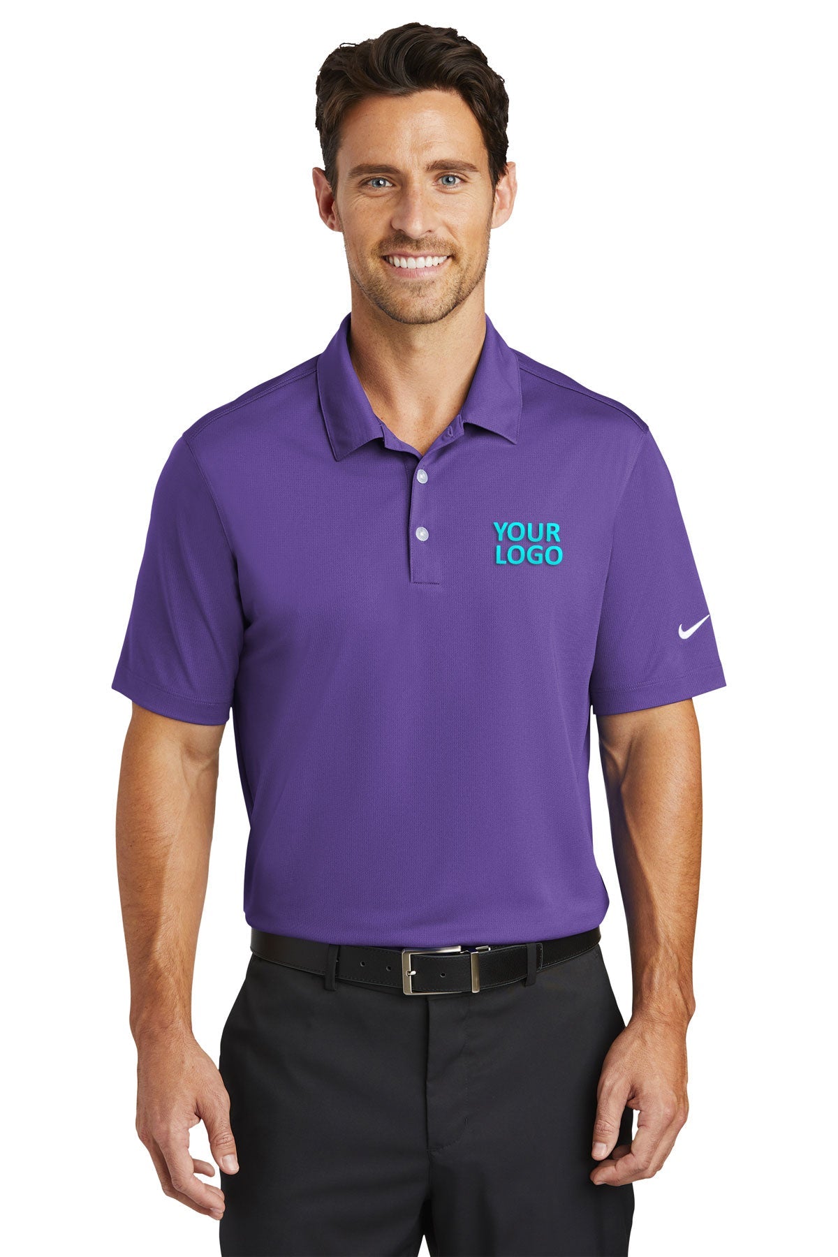 nike court purple 637167 custom polo shirts for work