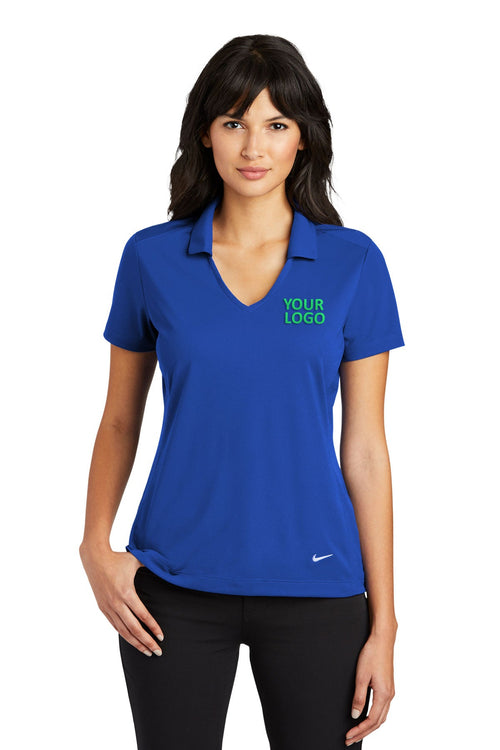 Nike Dri-FIT Vertical Mesh Custom Polos, Old Royal