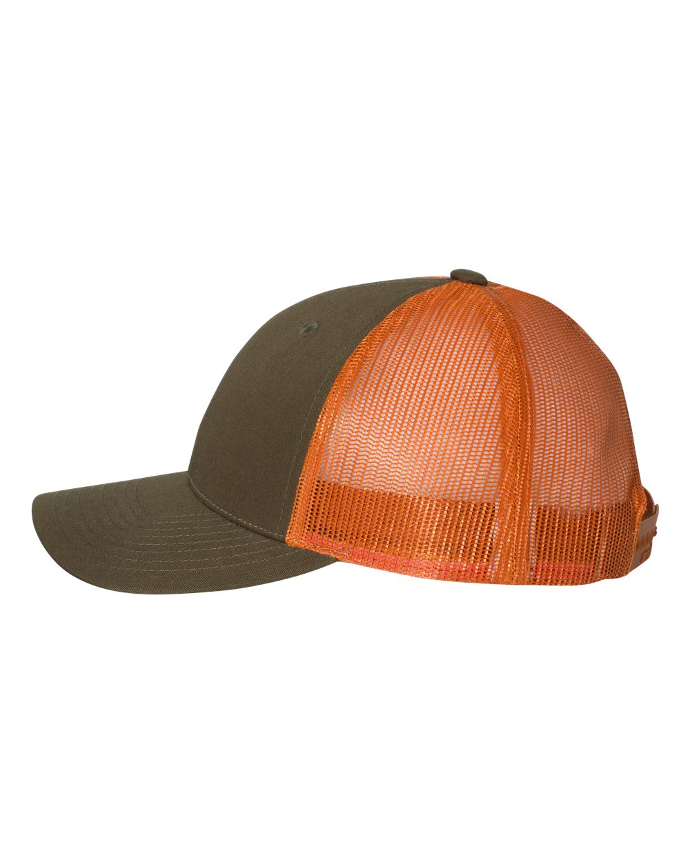 Richardson Low Pro Custom Trucker Caps, Dark Loden Jaffa Orange