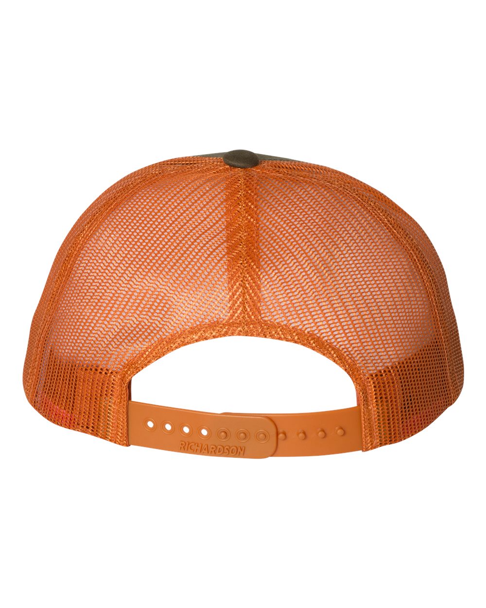 Richardson Low Pro Custom Trucker Caps, Dark Loden Jaffa Orange