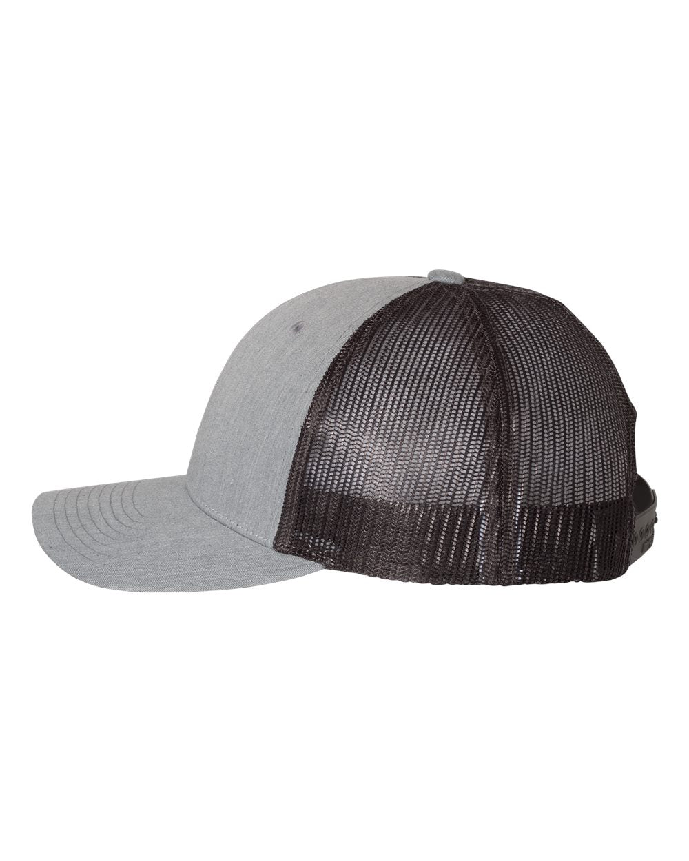 Richardson Low Pro Custom Trucker Caps, Heather Grey Dark Charcoal