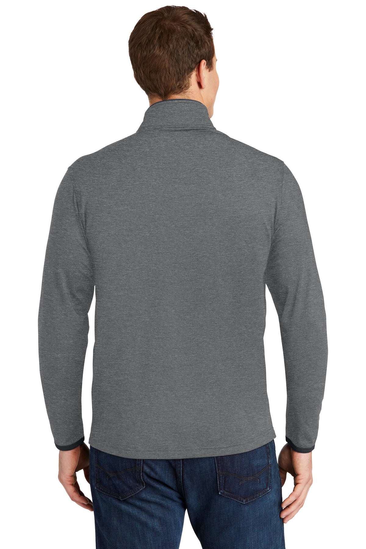 sport-tek_st853 _charcoal grey heather/ charcoal grey_company_logo_sweatshirts