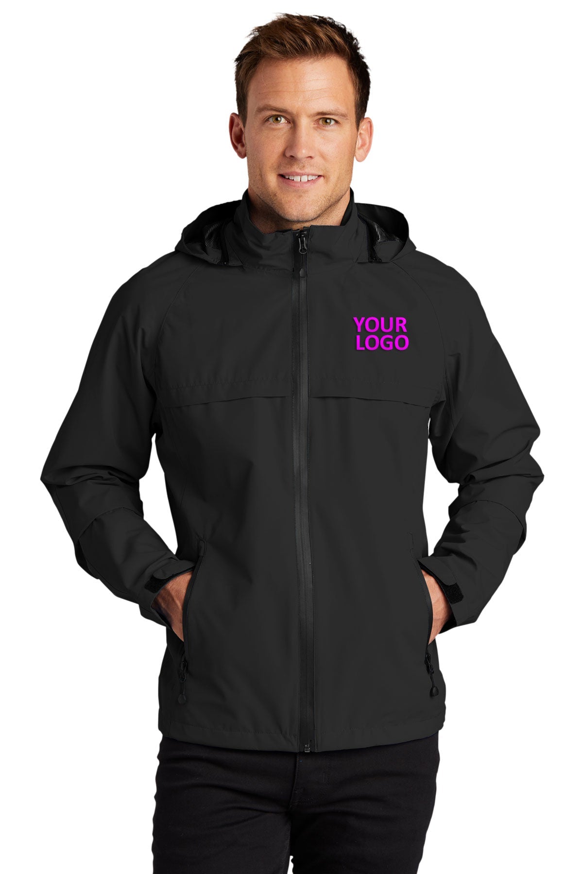 Port Authority Black J333 company logo jackets