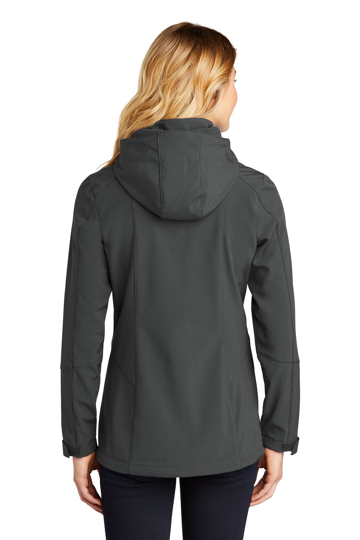 Branded Eddie Bauer Ladies Hooded Parka EB537 Grey Steel