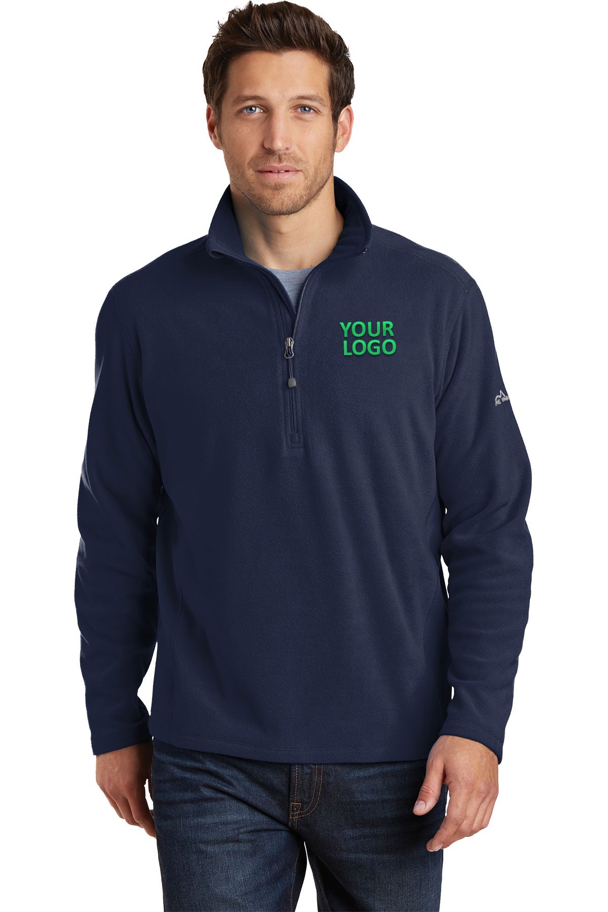 Eddie Bauer Navy EB226 custom business sweatshirts